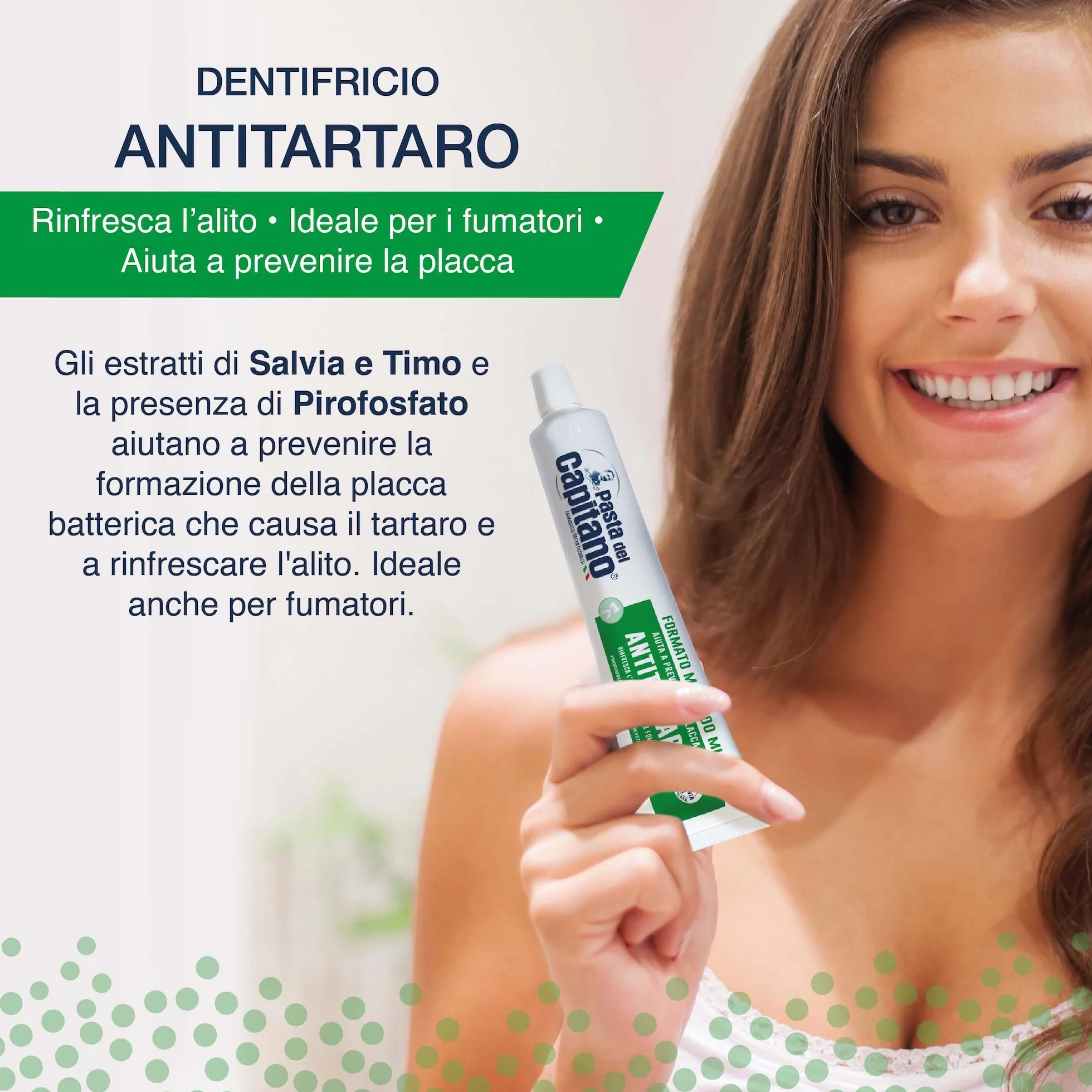 Pasta del Capitano Dentifricio Antitartaro Bio 100 ml Made in Italy