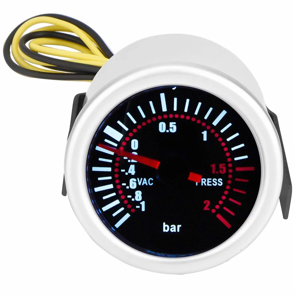 Turbo Boost Gauge, Misuratore di Turbo Boost Universale da 2"per Auto 12V LED Digital Turbo Boost PSI Gauge Meter per Automanometre pression turbo,manometre pression turbo,manometre pression turbo
