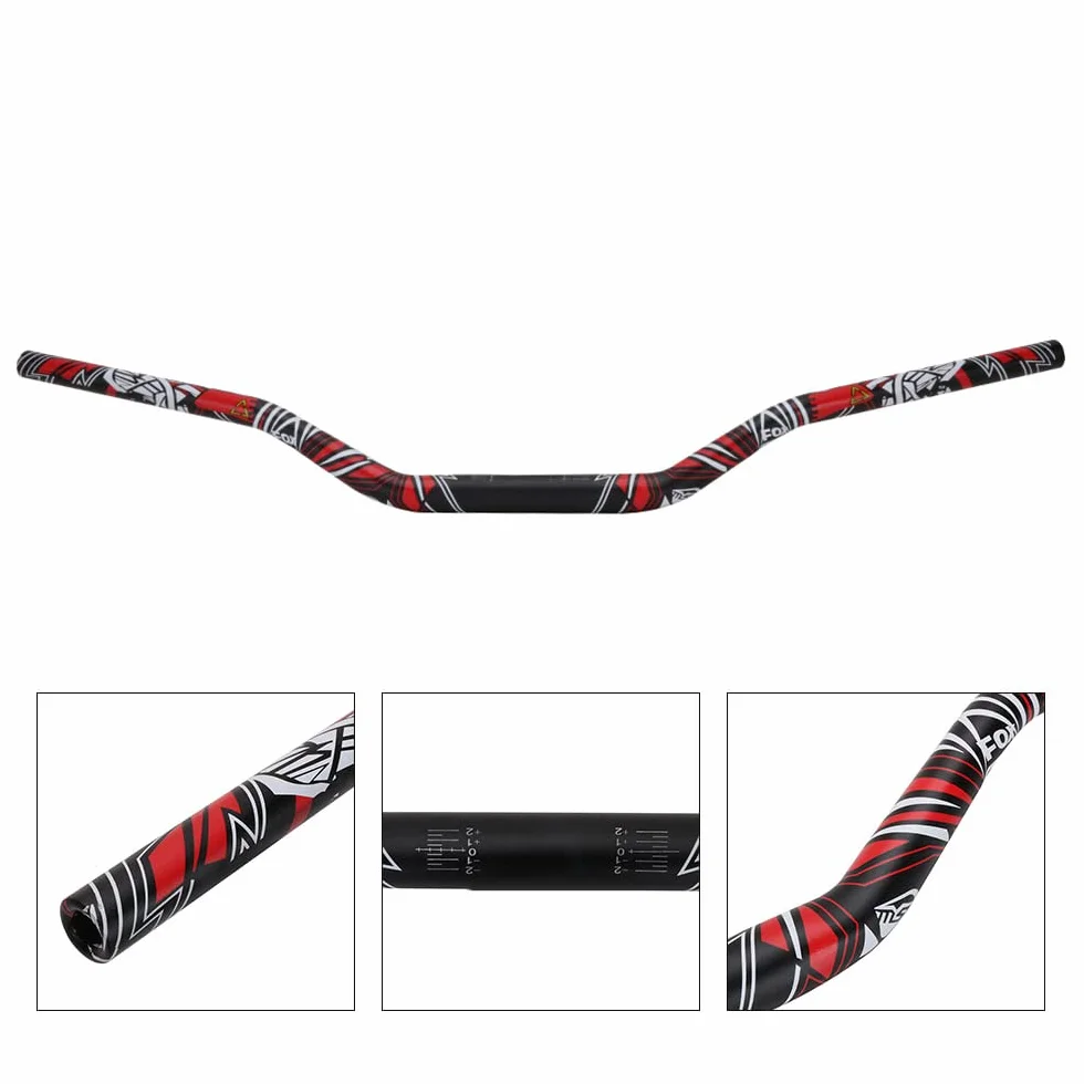 Manubrio Moto 28 mm 1 1/8" + Manopole + Riser + Protezione per CR CRF KX KXF RMZ Dirt Bike Rosso