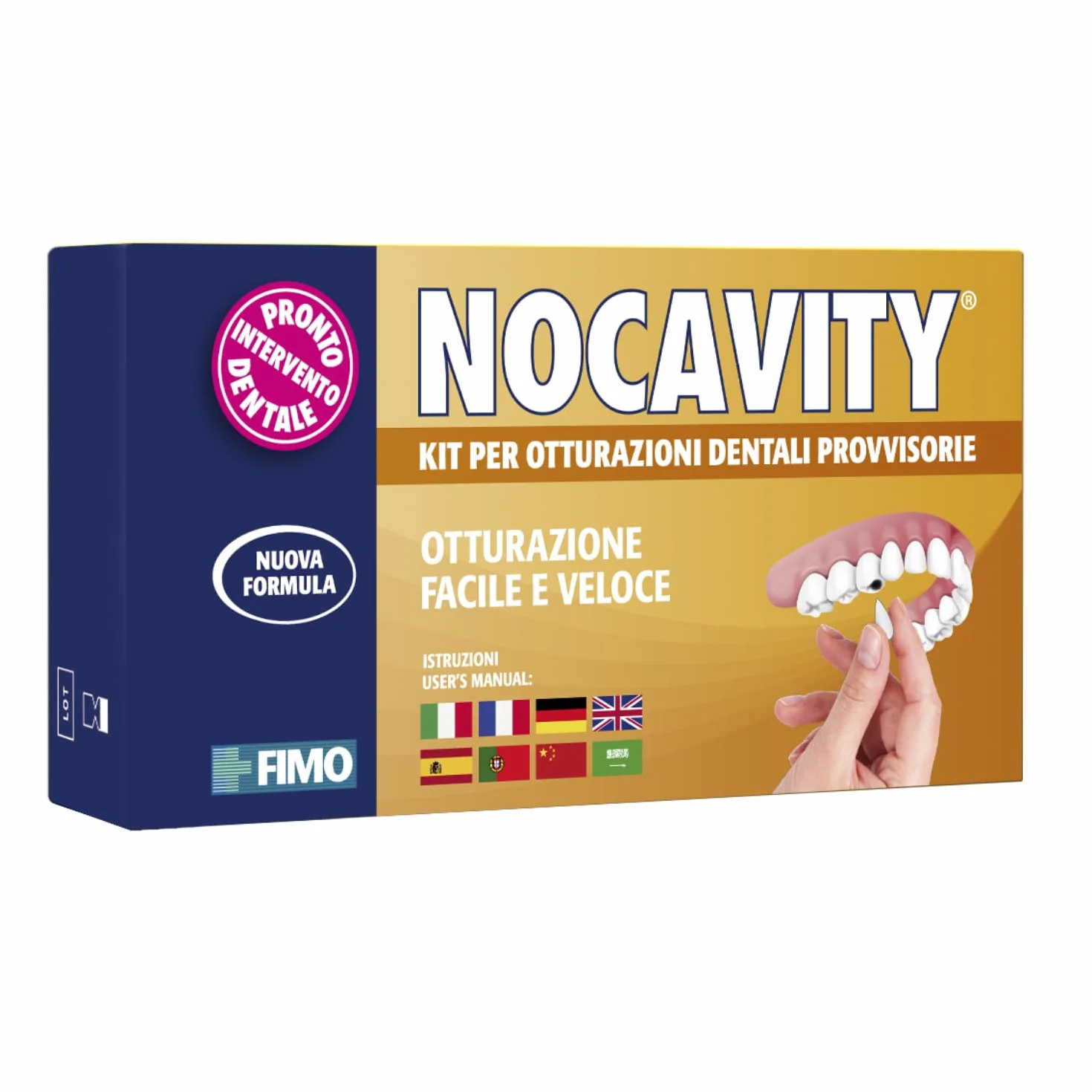 Kit per Otturazioni Dentali Provvisorie - Cemento Isolante Cavità Dentale per Dolore, Carie e Denti Rotti