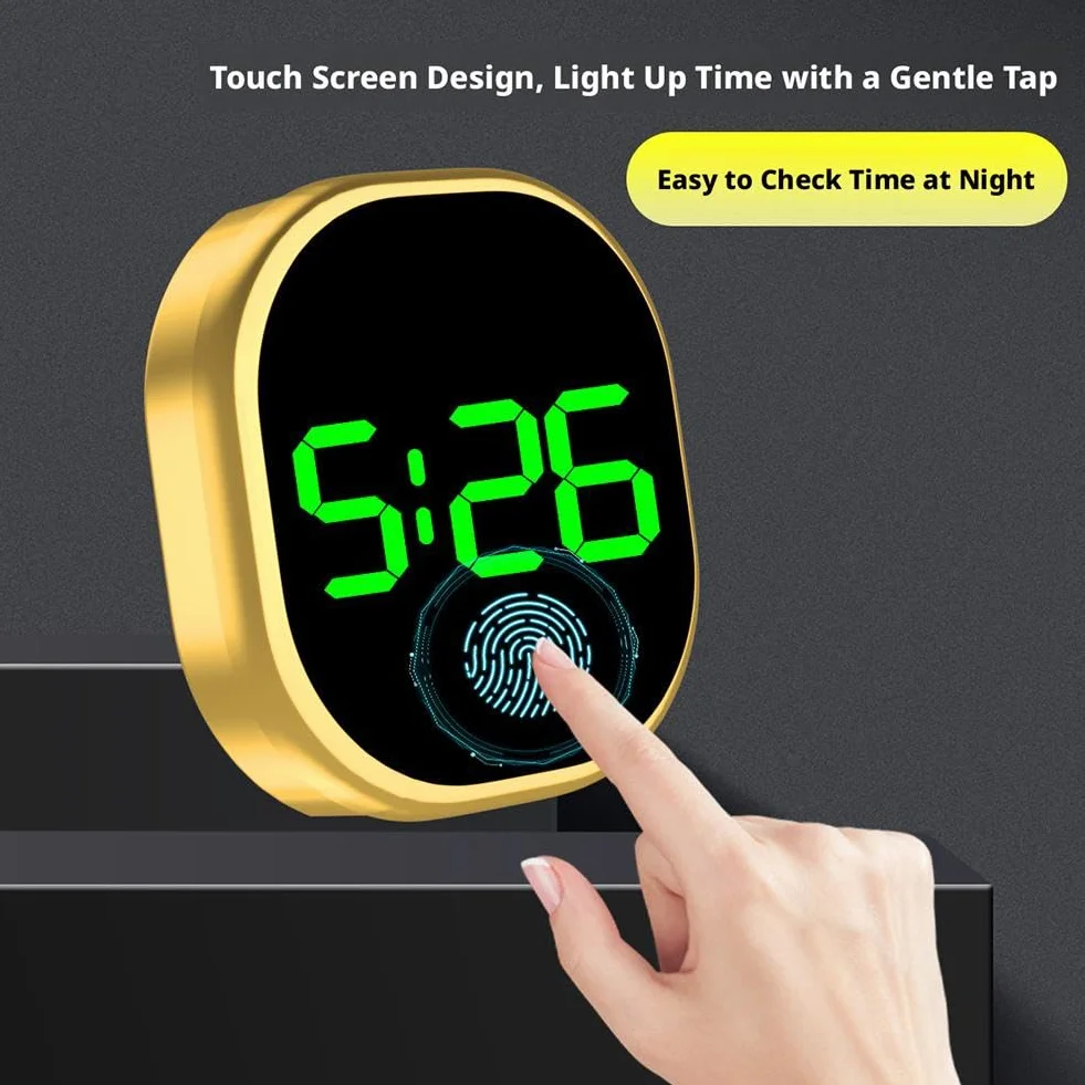Orologio elettronico, orologio elettronico LED per veicoli, schermo LCD chiaro, utilizzato per cruscotti automobilistici e avventure all'aperto (A)