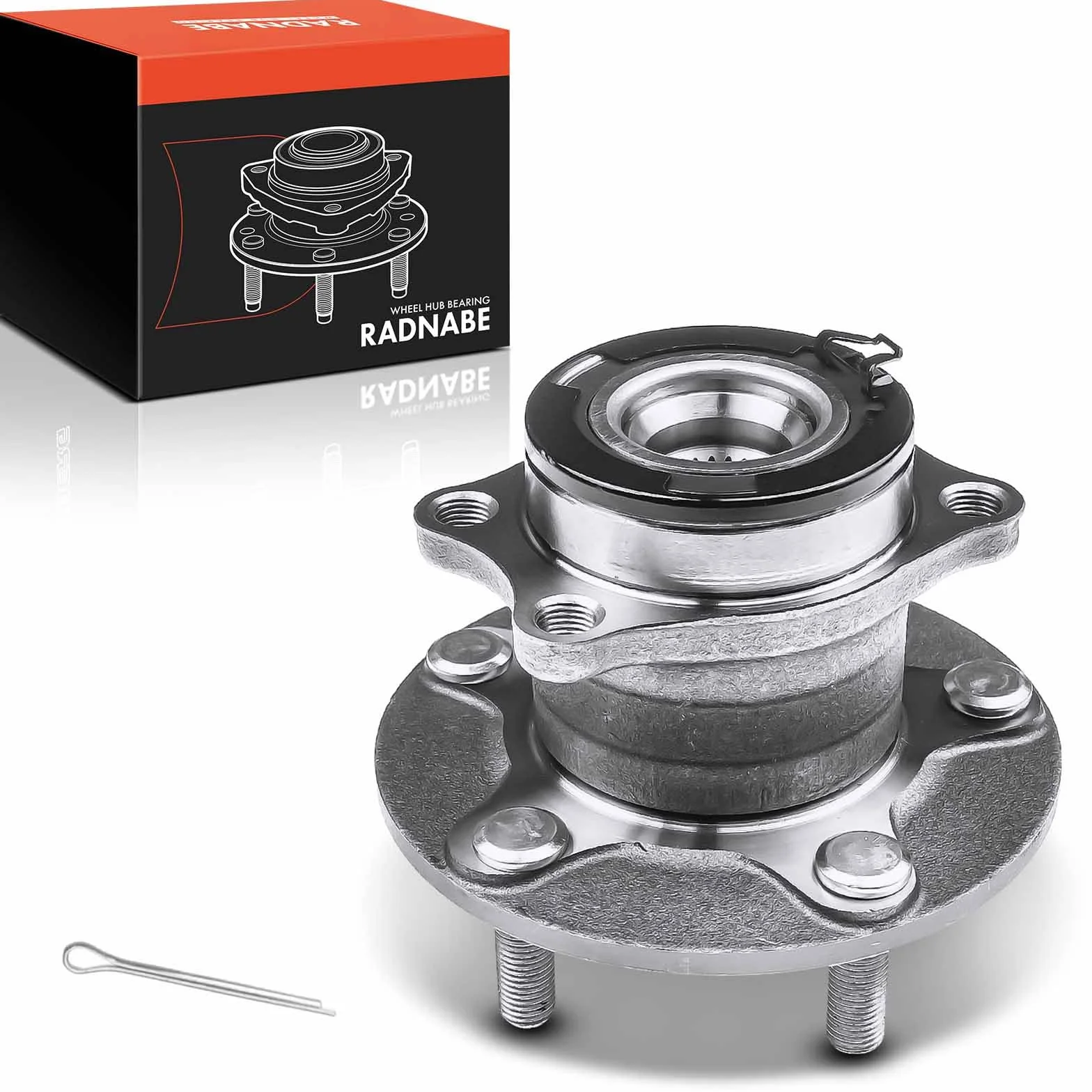 Frankberg Cuscinetto ruota Asse Posteriore Ruota flangiata diametro 140,5 Con Anello magnetico ABS Compatibile con ASX GAW Outlander II CWW Compass MK49 Patriot MK74 4008 3785A009
