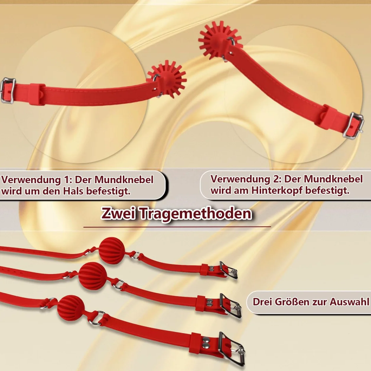Bocca Gag Bondage Silicone Giocattolo Sessuale Orale Rosso Bdsm Sex Toy Gioco di Coppia Adulti
