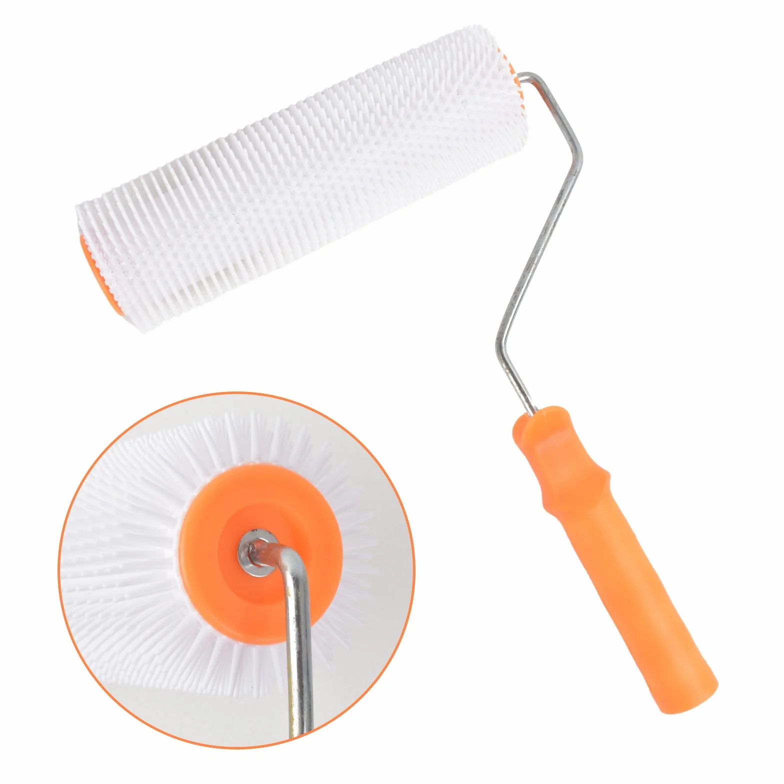 Rullo a Spuntoni 23cm, Rullo Frangibolle, Floor Preperation Roller, Strumento Autolivellante, Lunghezza Delle Punte 14 mm, per la Ventilazione Del Rivestimento Del Pavimento