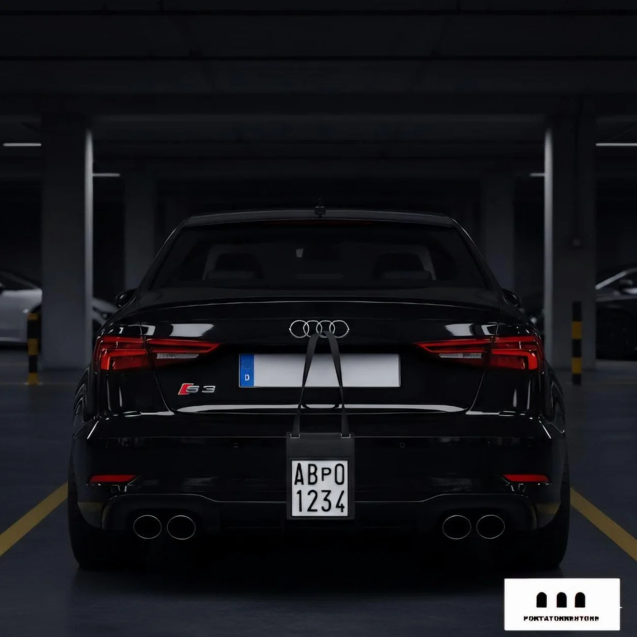 Portatarga Prova, Professionale, Targa Temporanea, Sicura Antigraffio, Gancio Stacca Attacca, Regolabile, Porta Targa Quadrata, Clip Rinforzata, Concessionario, Test Drive,Accessorio, Targa Temporanea