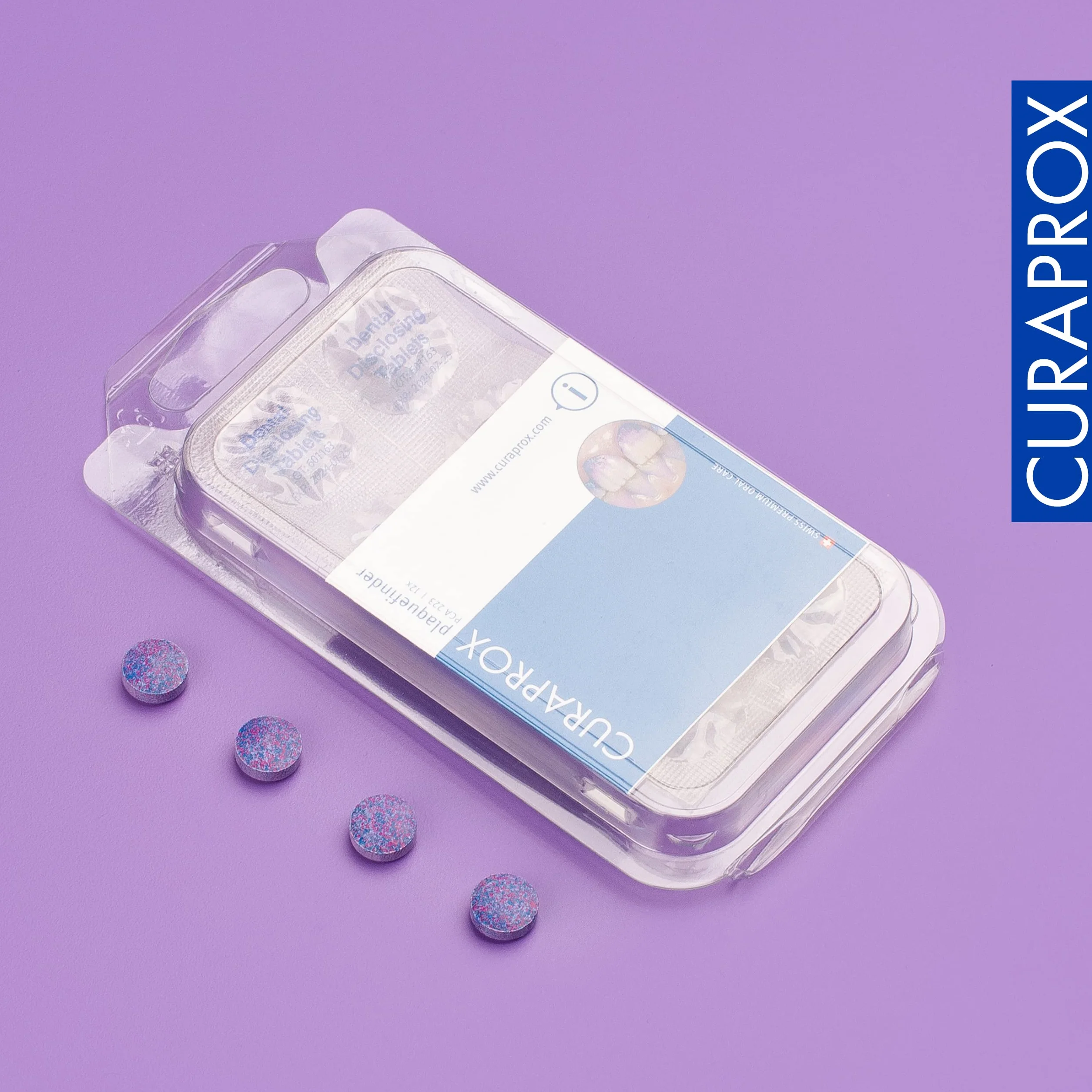 Curaprox PCA 223 Plaquefinder Plaque Detection Tablets 12 sztuk bicolore
