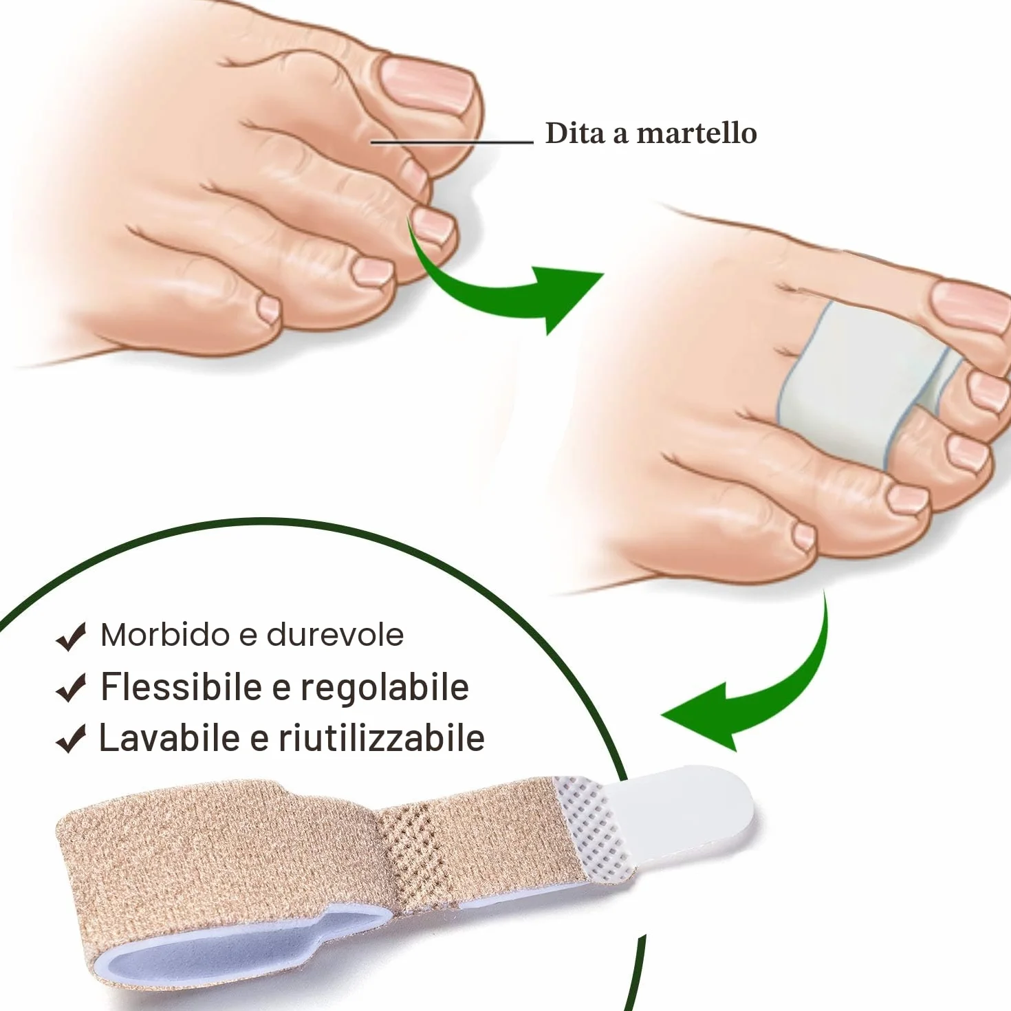 Welnove Raddrizzatore per dita a martello, stecche per dita dei piedi, 12 pezzi
