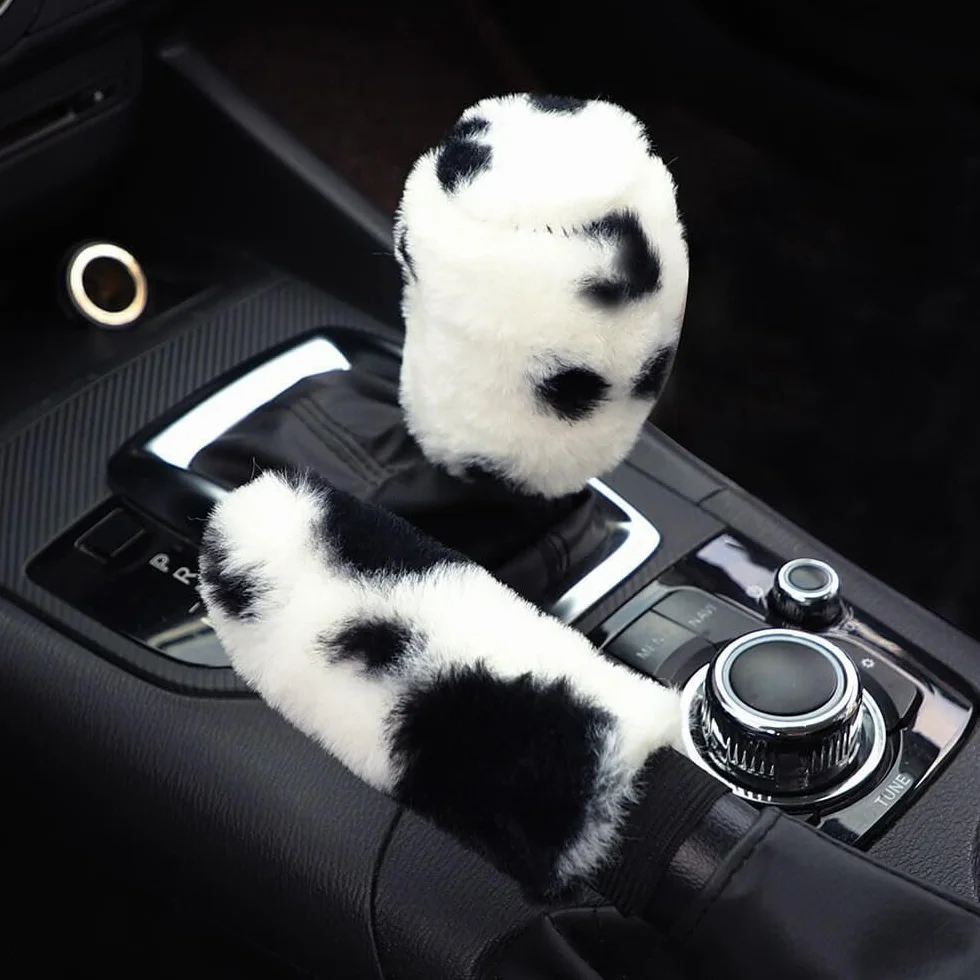 3 Pezzi Coprivolante Auto Universale 36-38cm, Copri Volante Peluche, Accessori Auto Decorazione, per la Maggior Parte delle Automobili