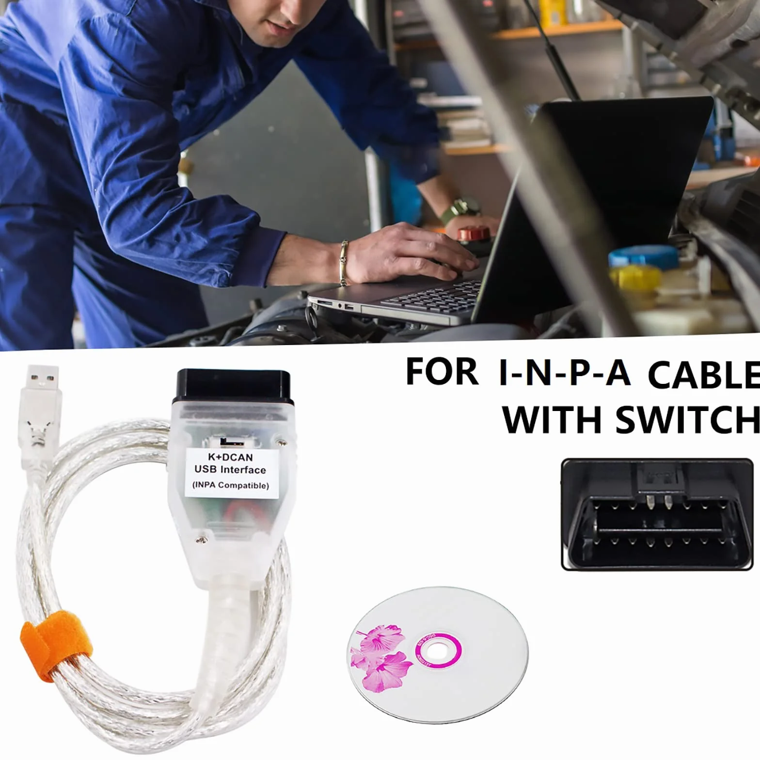 DCAN K+Ediabas K-Dcan Cable Compatible BMW Ista