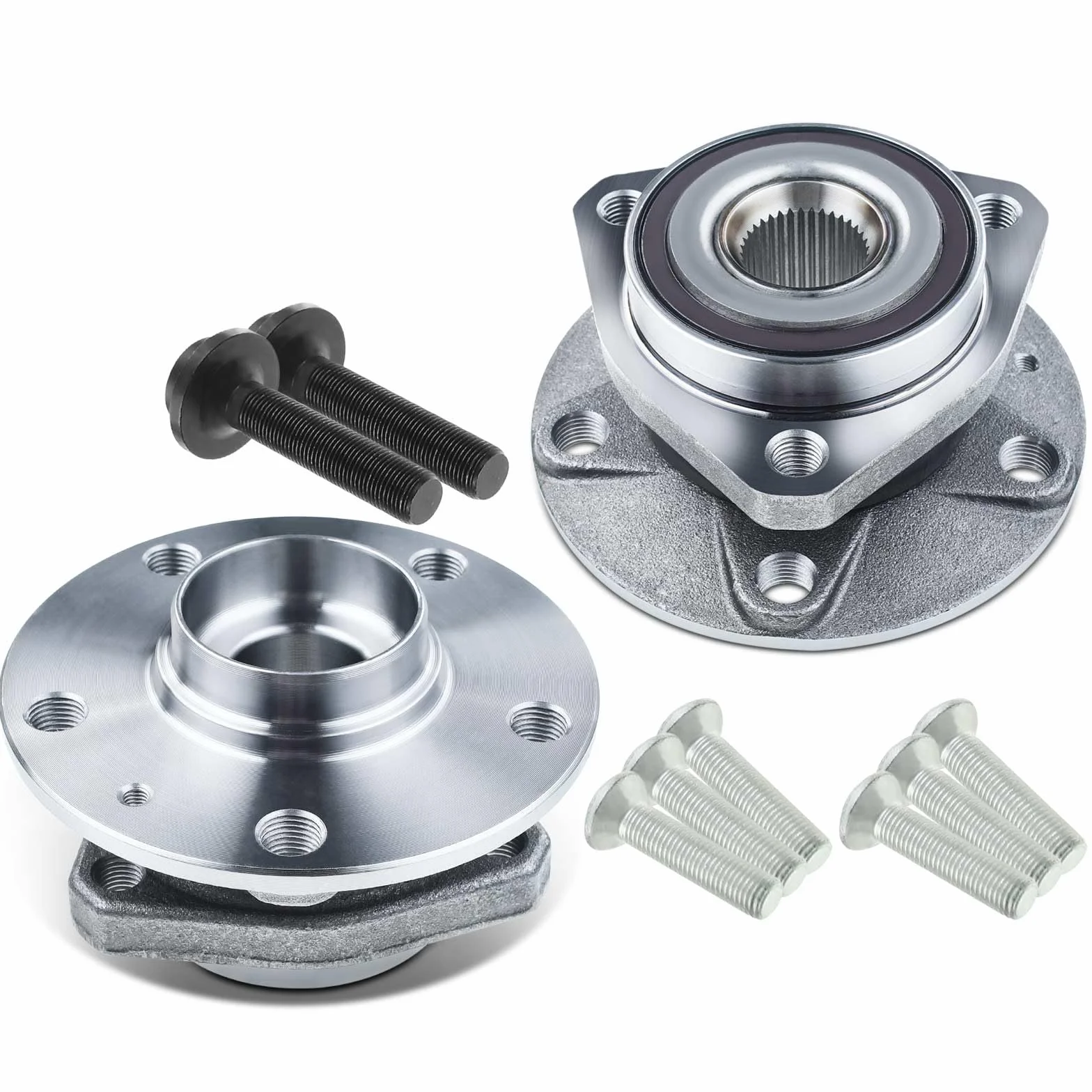 Frankberg 2 x mozzo ruota cuscinetto asse anteriore supporta la funzione ABS, compatibile con A3 8P1 A3 8V1 A3 8V1 8VK A3 Cabriolet 8P7 A3 Cabriolet 8V7 A3 Cabriolet 8V7 8VE Replace# 1K0498621