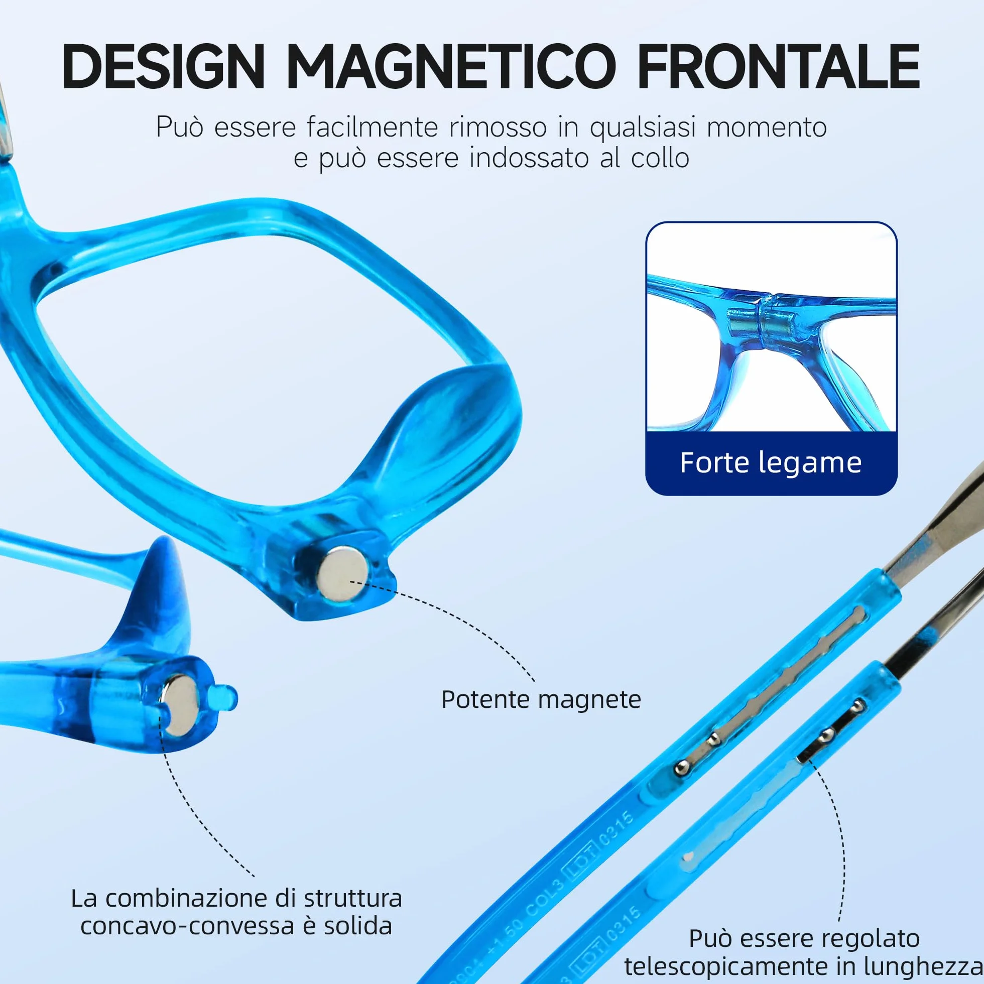 NEW VISION NV2904 Occhiali Da Lettura con Calamita 2 Pack