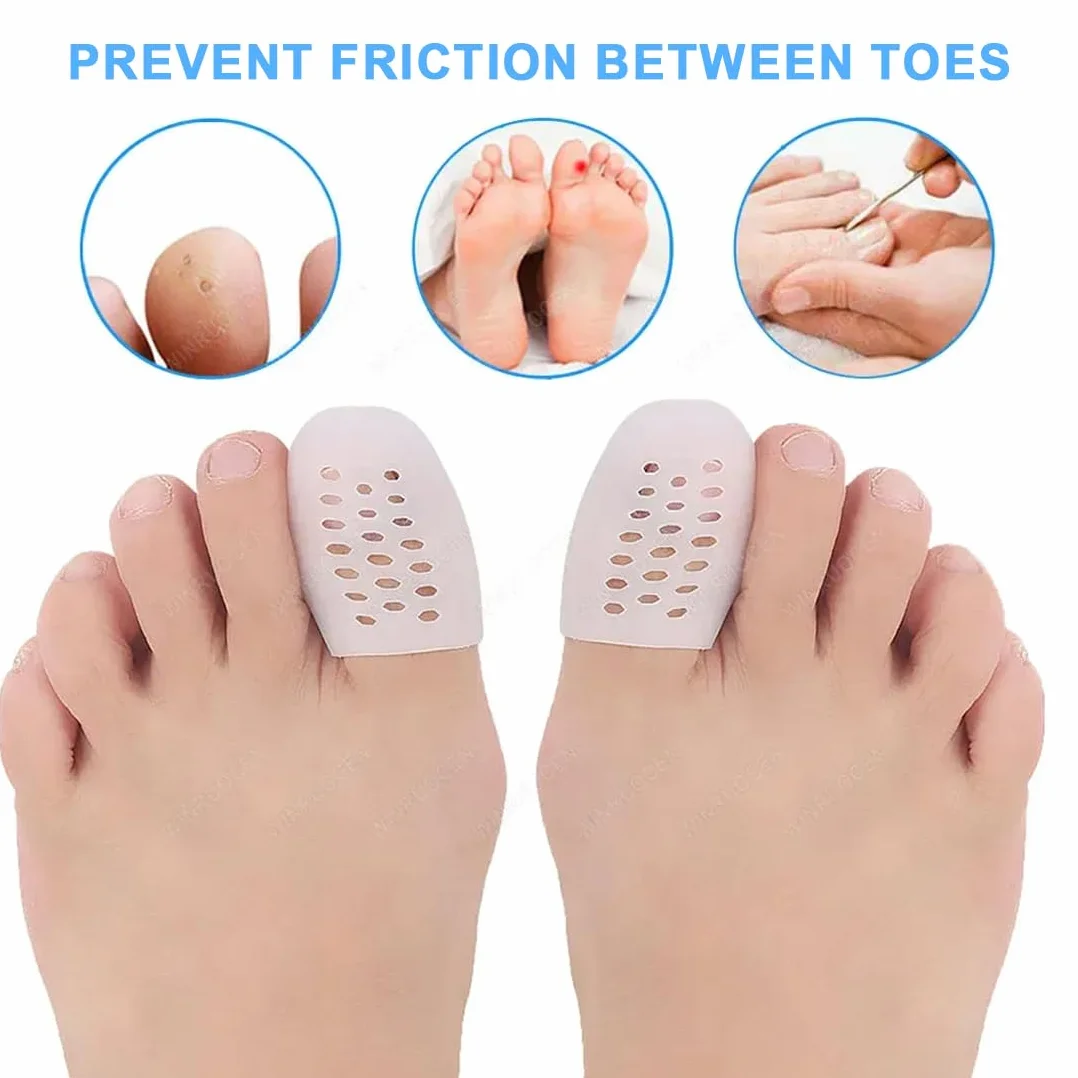Copri Alluce Silicone Protezione Dita Piedi, 16 Pezzi Traspiranti