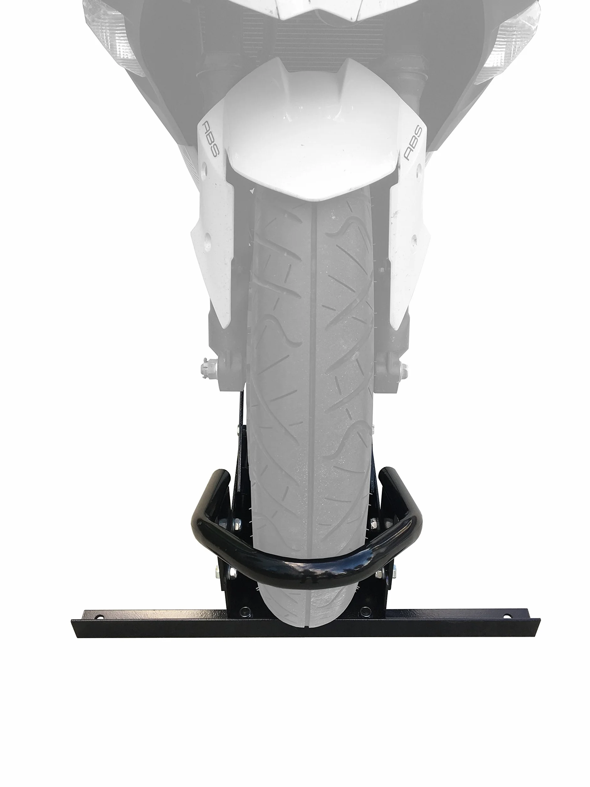 MaxxHaul 80077 - Cuneo ferma ruota standard per motocicletta con supporto girevole