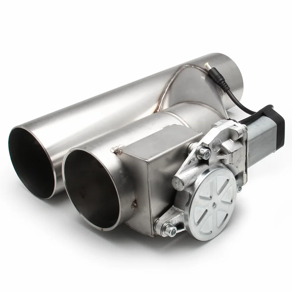 Valvola di Scarico Universale per Auto da 3 Pollici e 76 mm A Y, Valvola di Scarico A Doppio Taglio Elettrico, Valvola di Scarico A Taglio Elettrico Variabile
