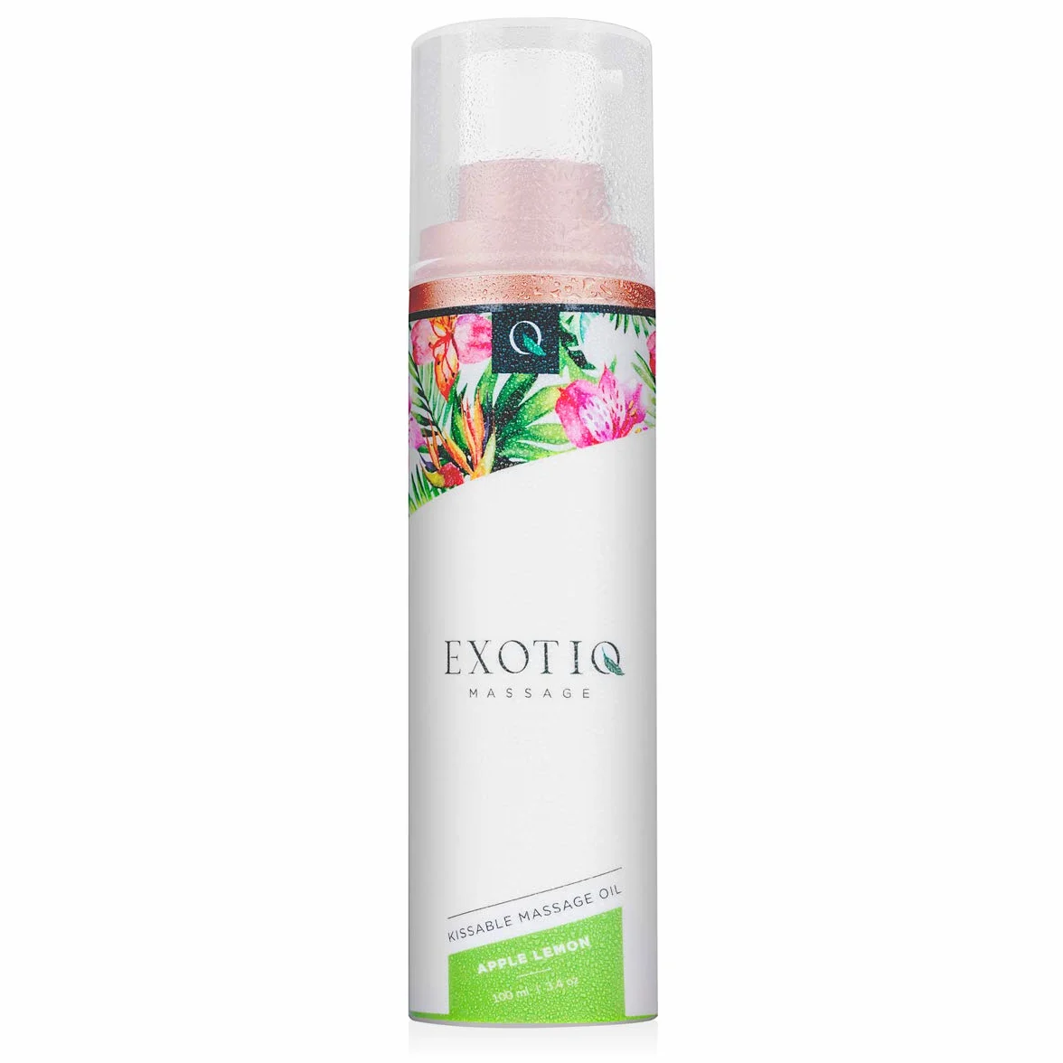 Exotiq Kissable Olio di Massaggio Mela Limone 100 ml - Ideale per Massaggio Rinfrescante Effetto Risveglio