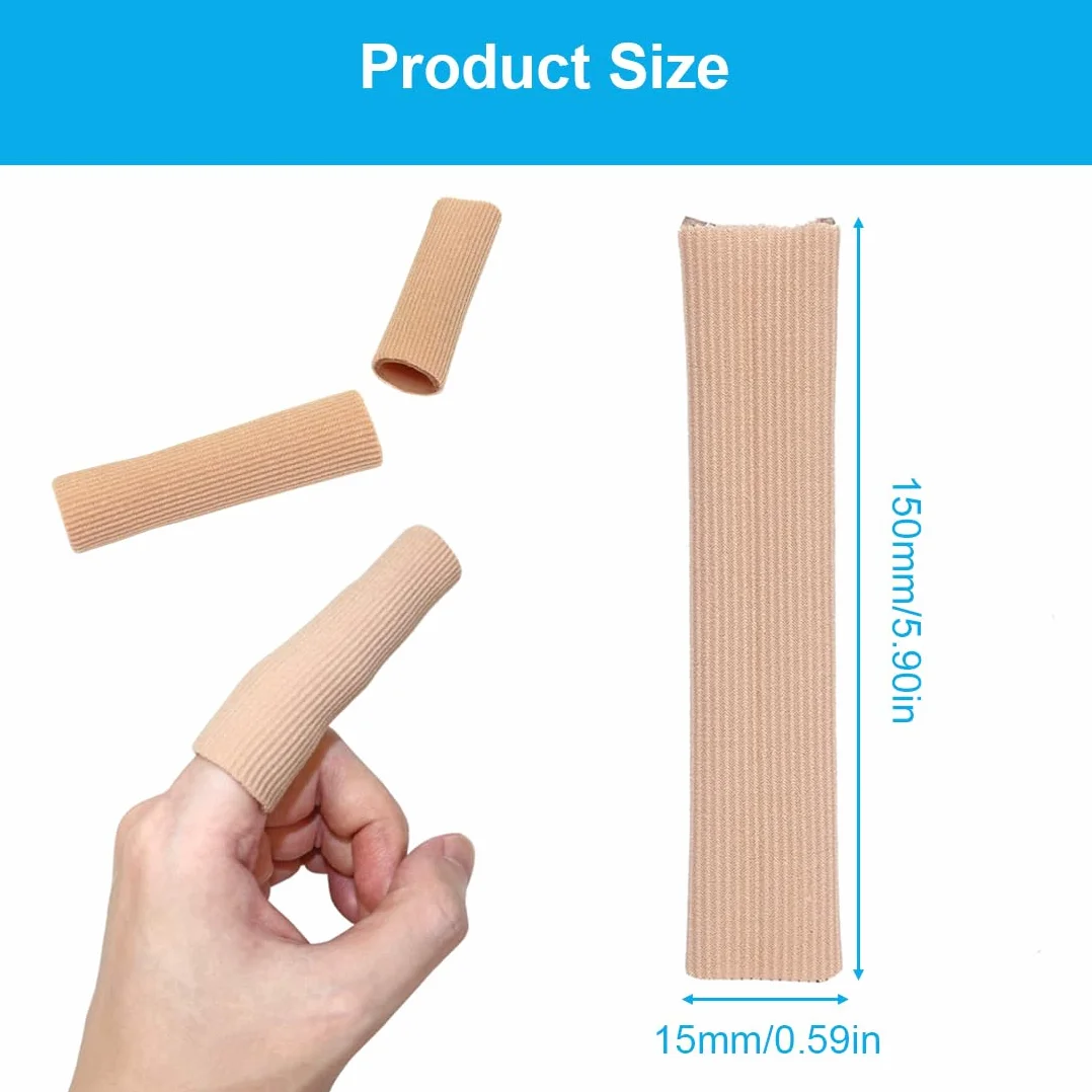 Copri Dita in Gel Tagliabile Protezione Dita Piedi in Silicone 15 cm 5 Pezzi
