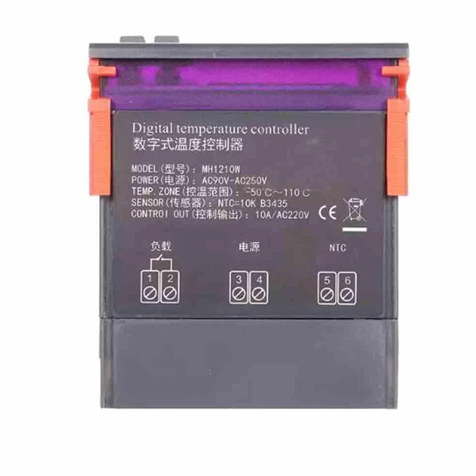 MH-1210W 10A Intelligent Digital Display Temperature Controller Switch 12V 24V 220V (AC110-220V)