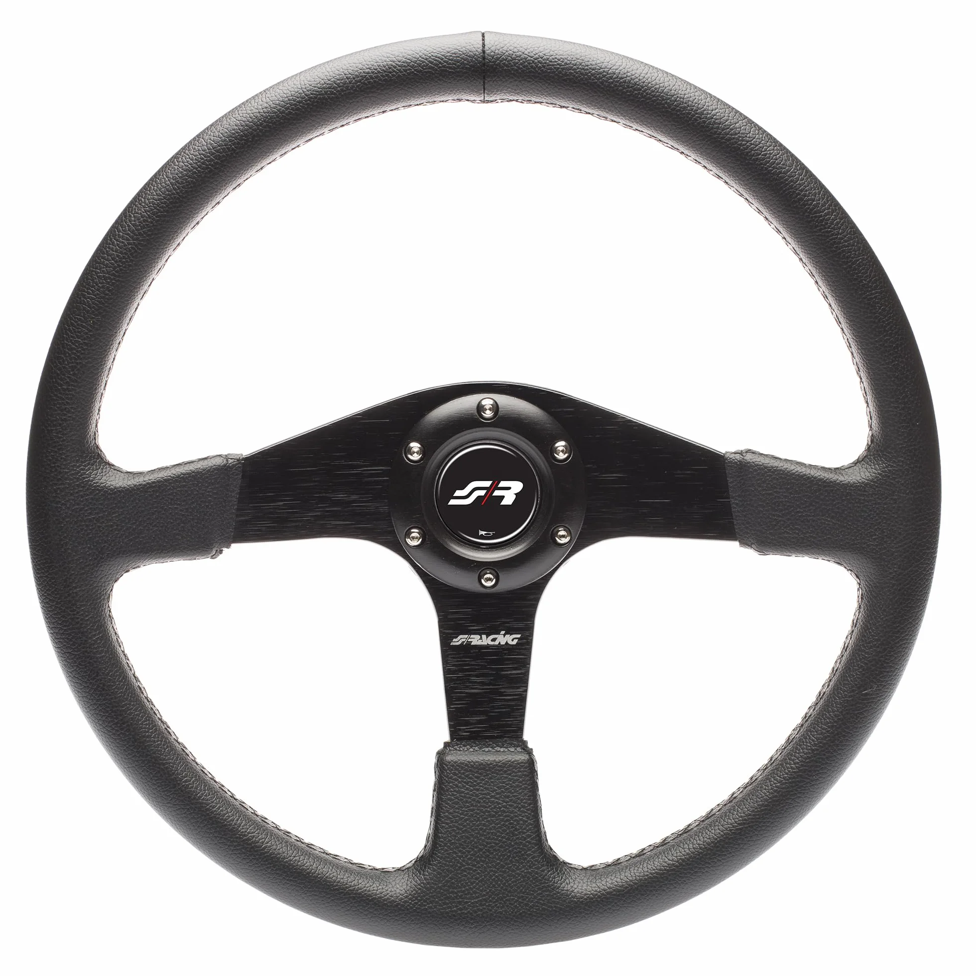 Simoni Racing Volante Sportivo Pelle Universale Nero
