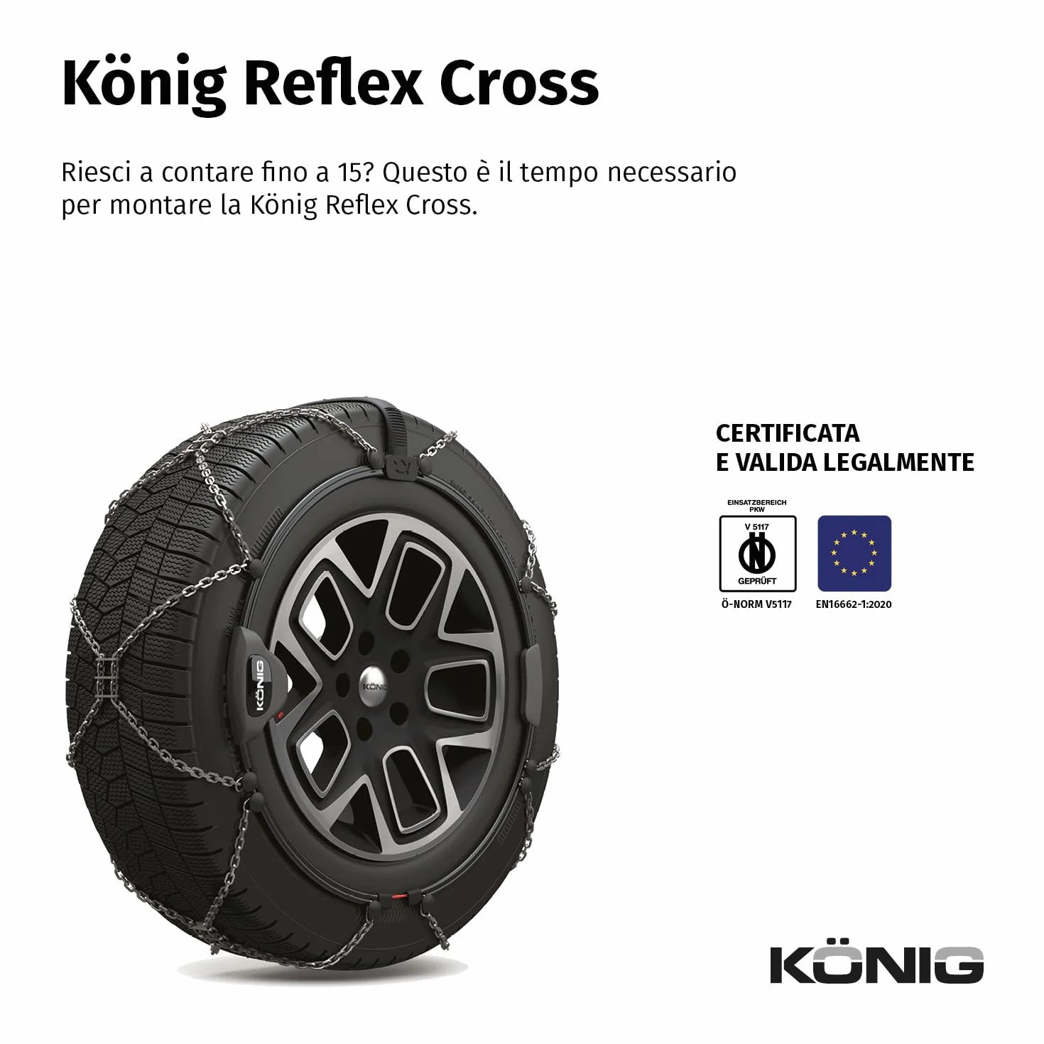 KÖNIG Reflex Cross 246 Catene da Neve
