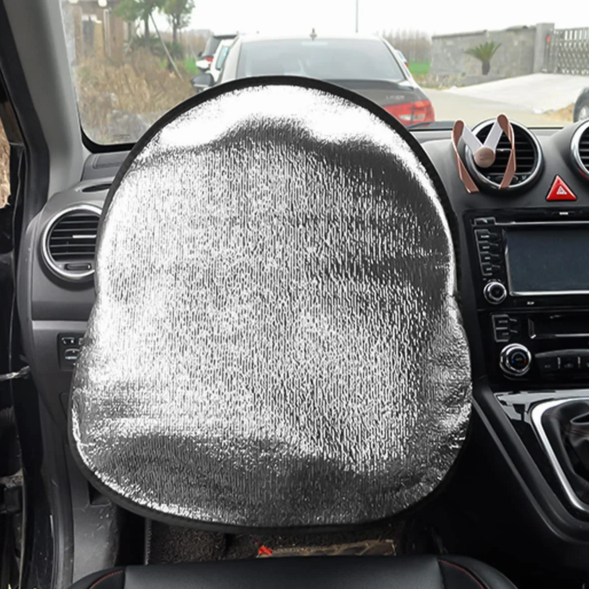 JNNJ Parasole per Volante, Parasole Volante Auto Coprivolante Con Protezione UV, Cappuccio Coprivolante Parasole Universale per Tutte Le Auto, Coprivolante per Auto Ripara Il Volante Dal Sole