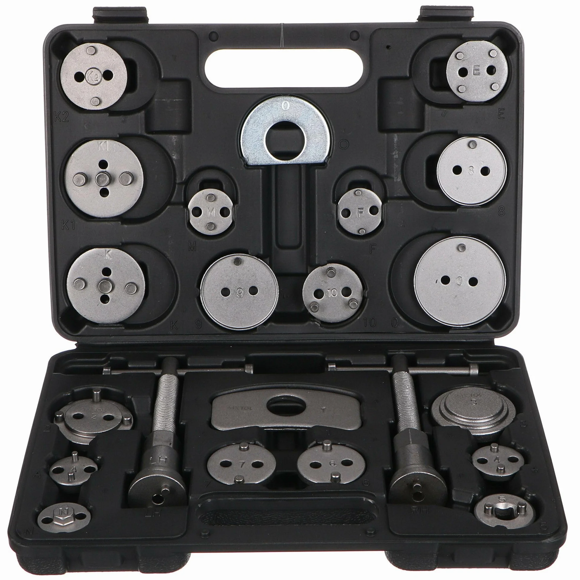 Set di Freni Meccanici Nero 22 Pezzi - Strumento per Freni a Disco con Rotazione Inversa e Compressione