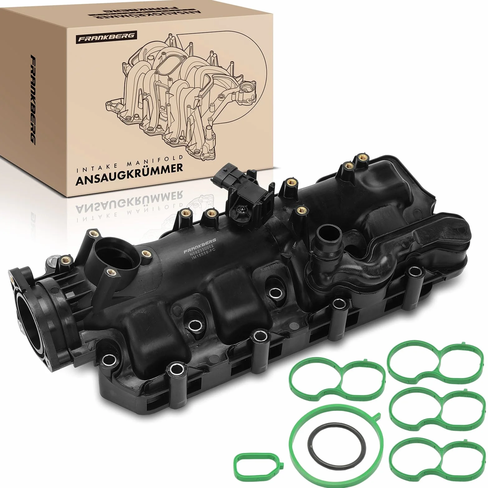 Frankberg Collettore di aspirazione Tubo di aspirazione Compatibile con Sedici 189 2.0 D MultiJet 4x4 Sedici 189 2.0 D MultiJet Ducato Furgone 250 115 MultiJet 2.0 D Doblo Pianale/Telaio 55215558