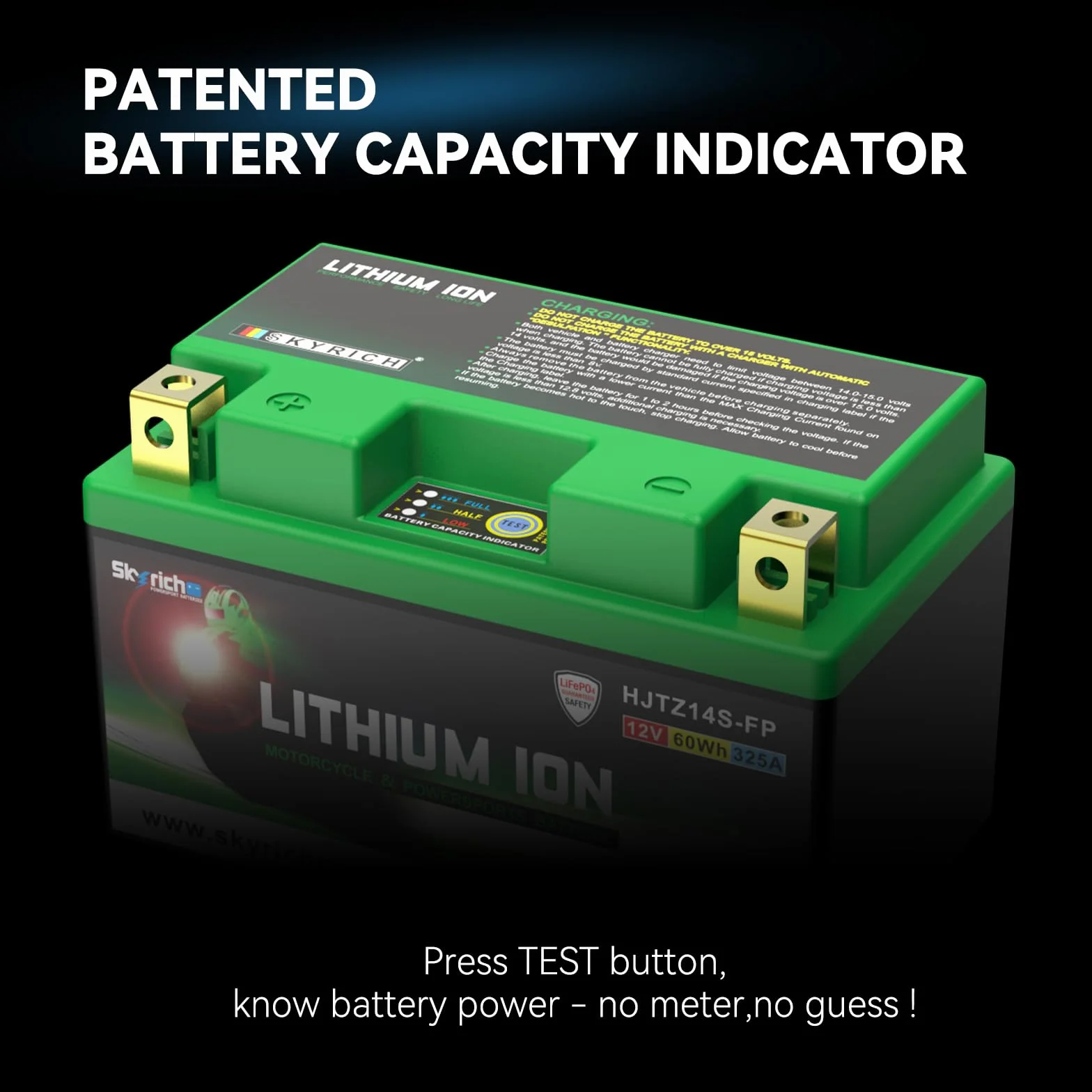 Skyrich HJTZ14S-FP Batteria Motocicletta