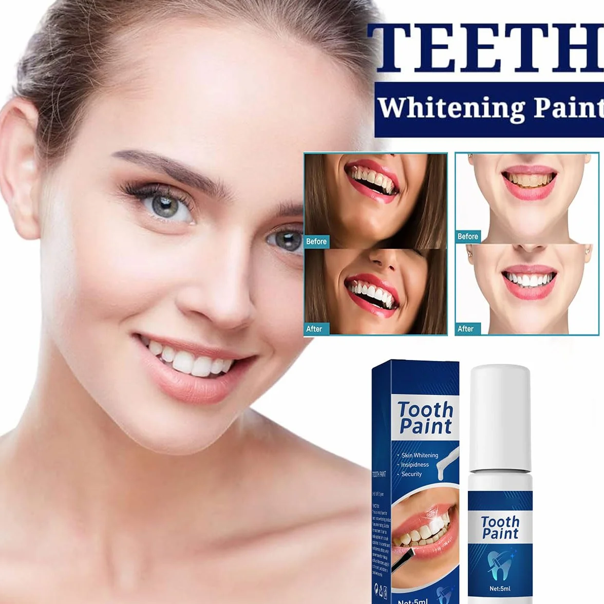 Gel Sbiancante Per Denti Sbiancamento Istantaneo Rimuove Macchie
