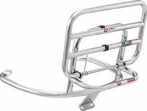 Faco Portapacchi Cromato Posteriore a ribaltina compatibile con Vespa GTS Super Sport HPE GTV 2005-2024