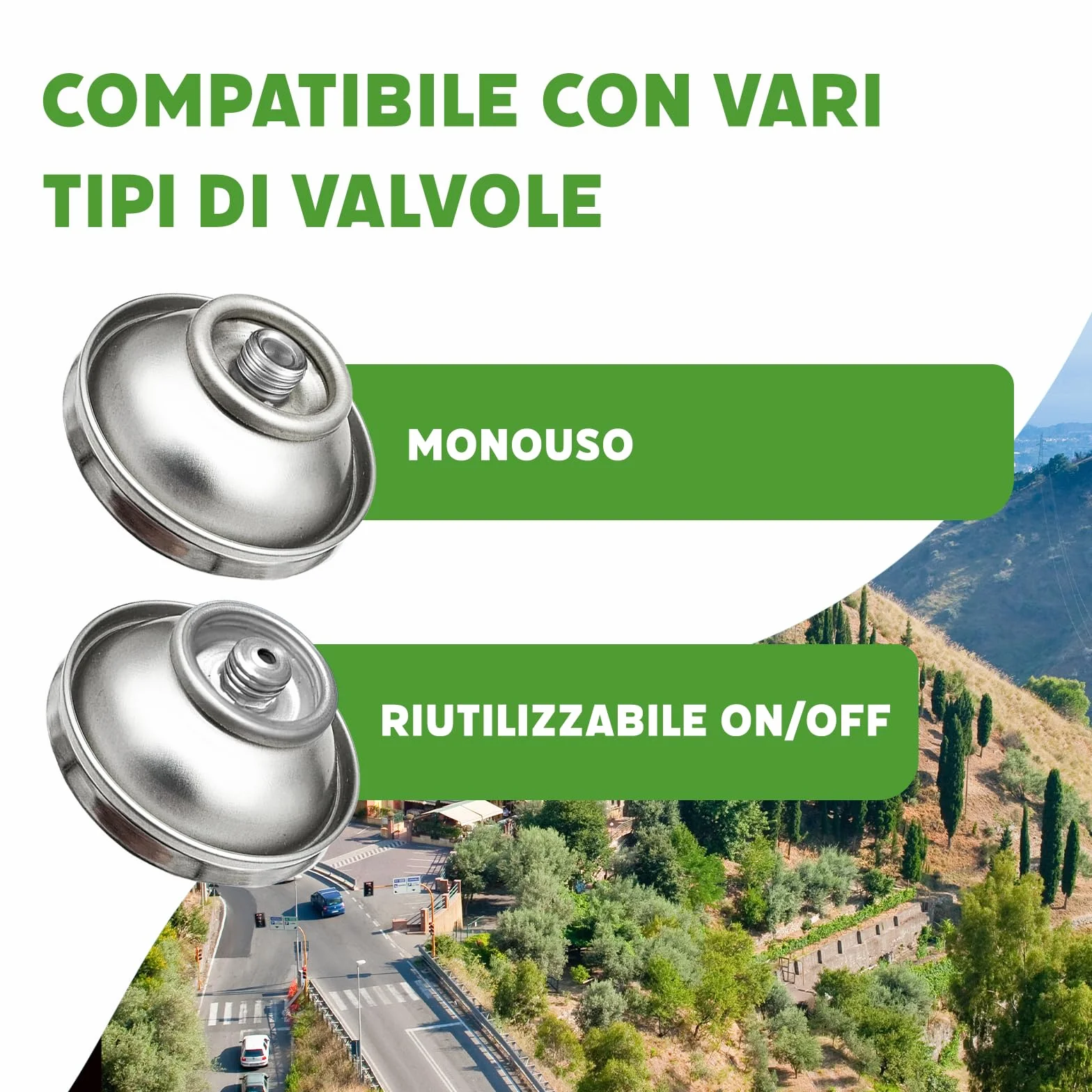 5-in-1: Refrigerante R134a + Tubo flessibile, 235 g per bomboletta, per climatizzatori auto con olio, additivo sigillante, colorante UV, agente disidratante – Protegge il compressore