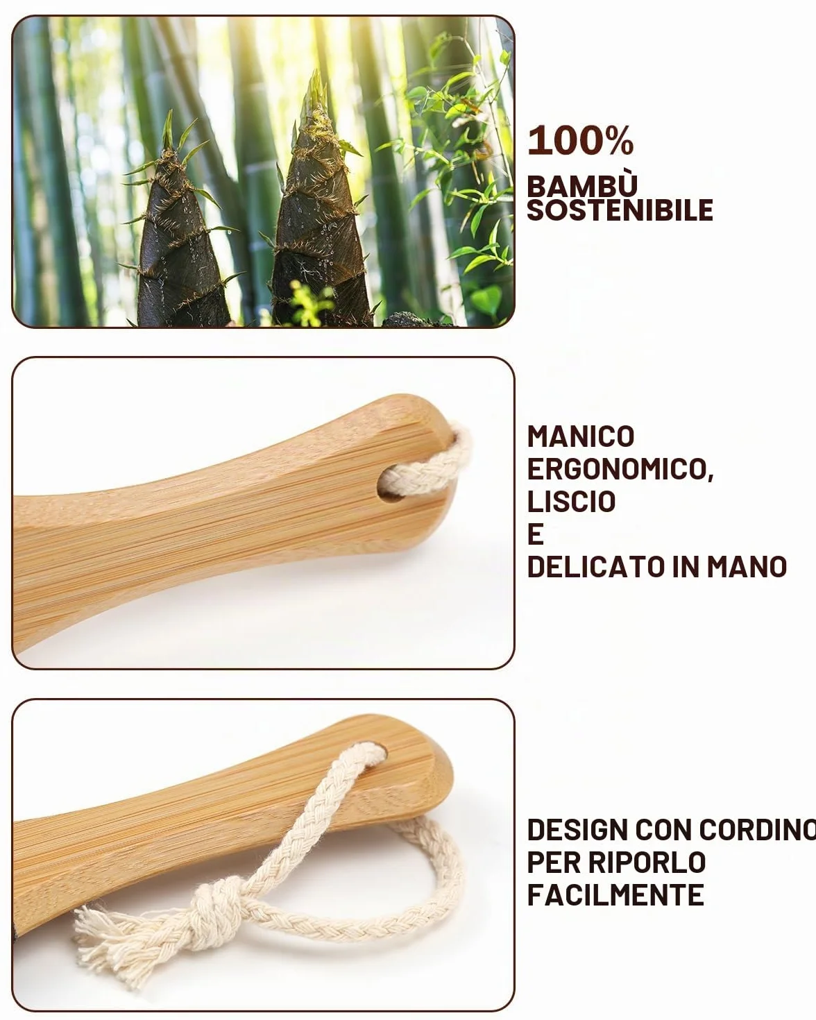 BEZOX Pietra Pomice con Manico in Legno, Lima Per Piedi Rimozione Pelle Dura, Pedicure Tools
