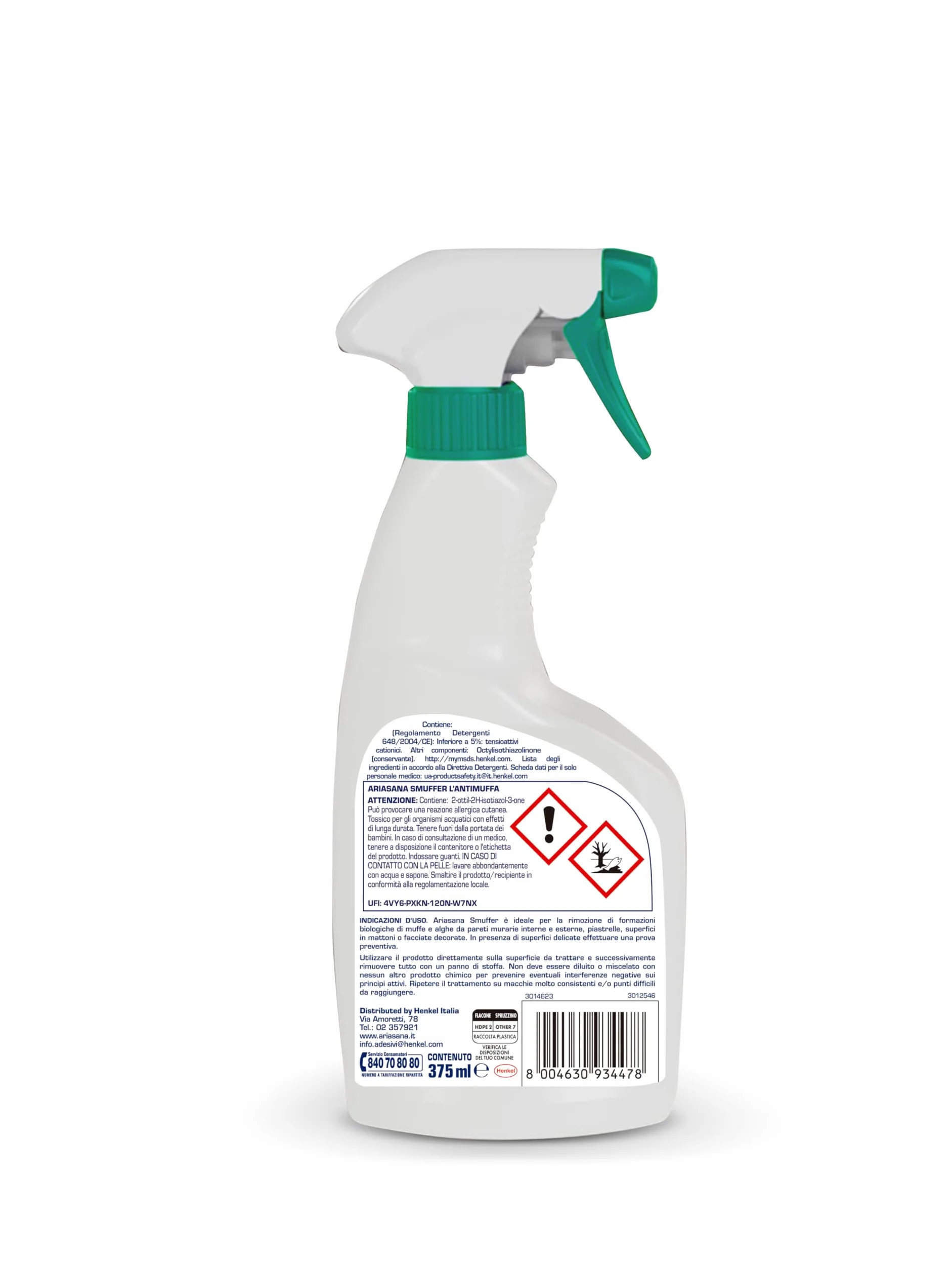 Ariasana Smuffer Professional L'antimuffa Igienizzante spray 375ml