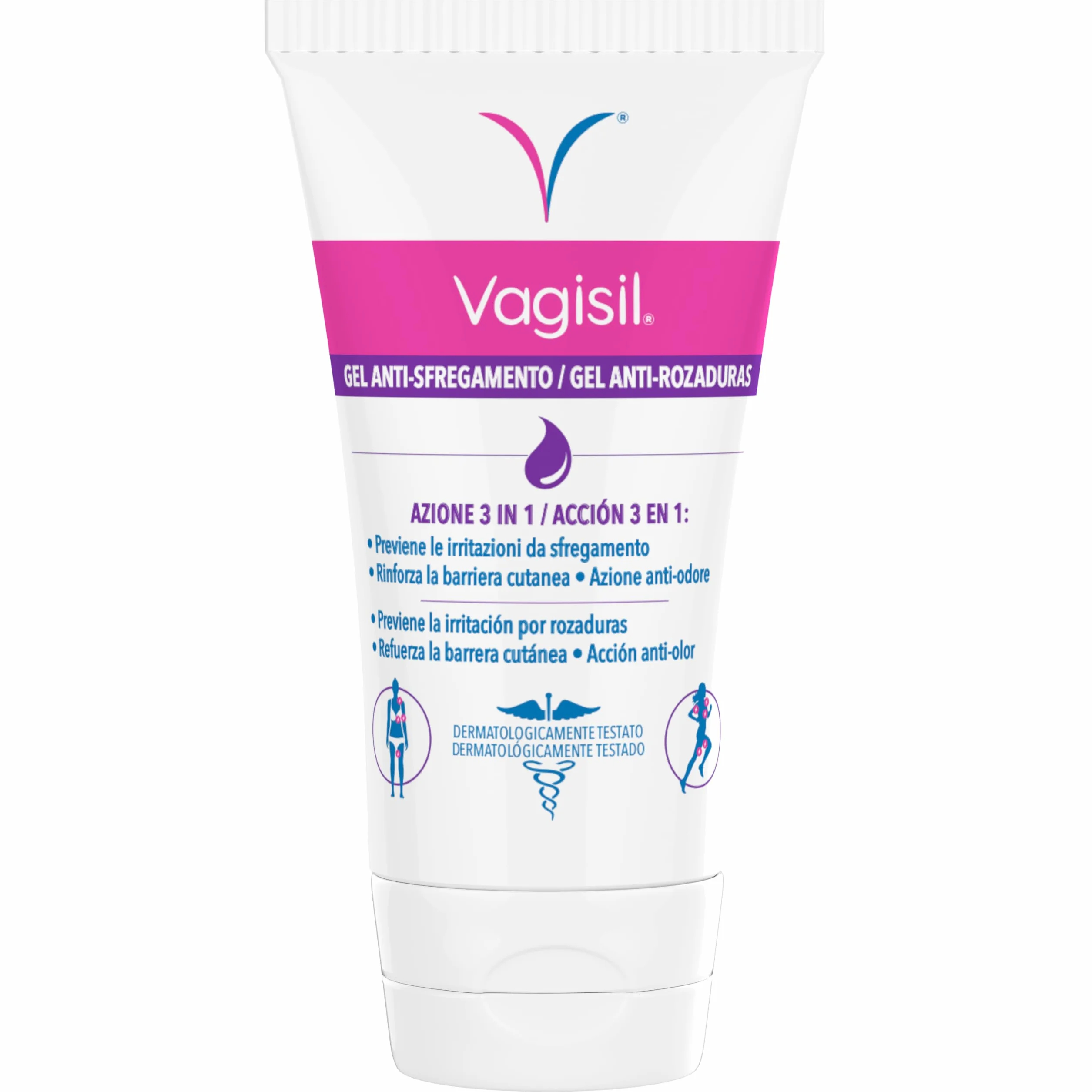 Vagisil Gel Antisfregamento Protegge Irritazioni Arrossamenti Anti-odore Resistente Acqua Sudore