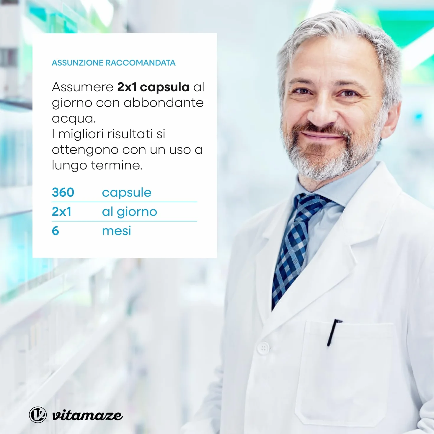 MSM Integratori per Capelli e Ossa + Vitamina C, 360 Capsule, Metilsulfonilmetano Puro al 99,9%, Qualità Tedesca