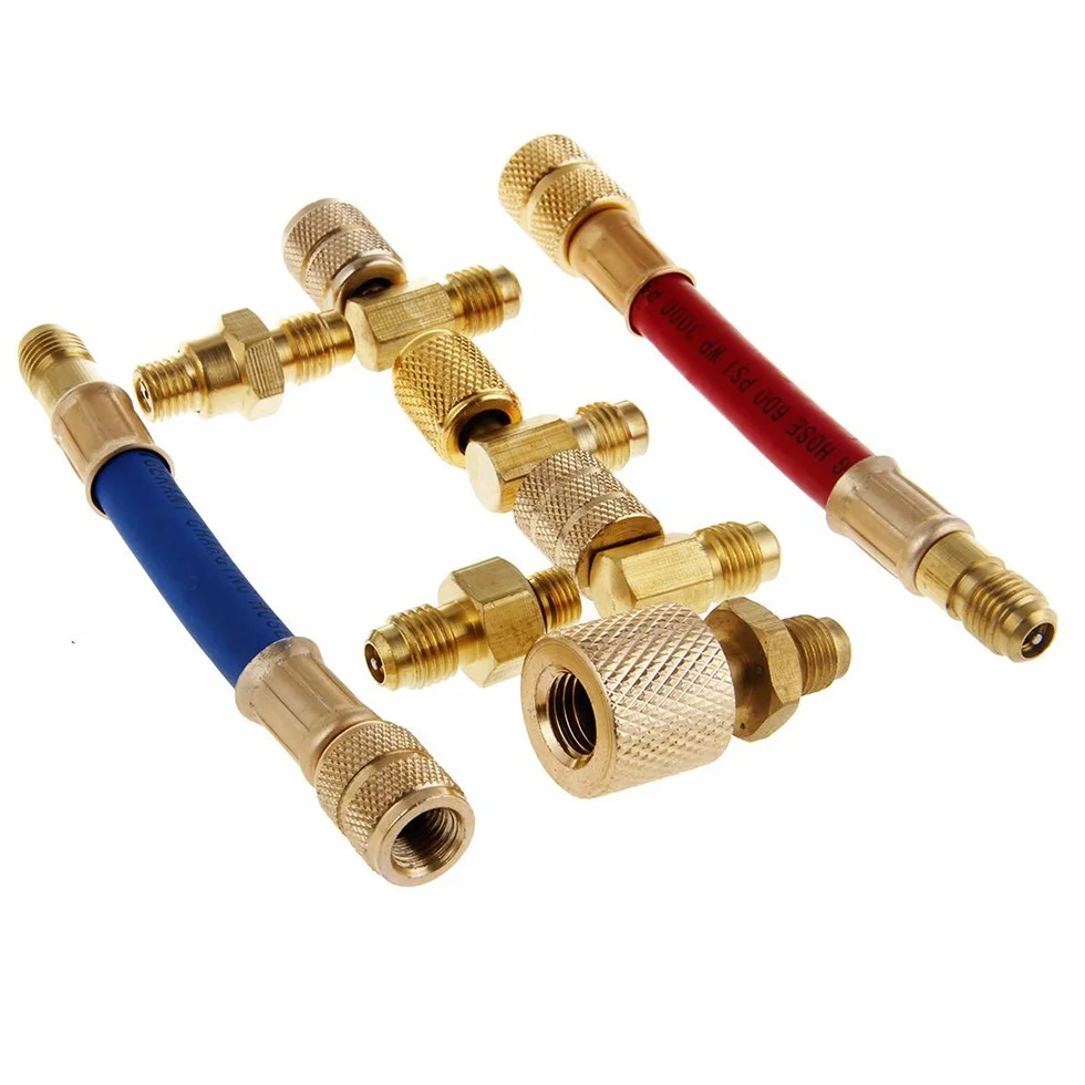 R134A R12 Convertitore adattatore condizionatore d'aria Set tubo connettore CA