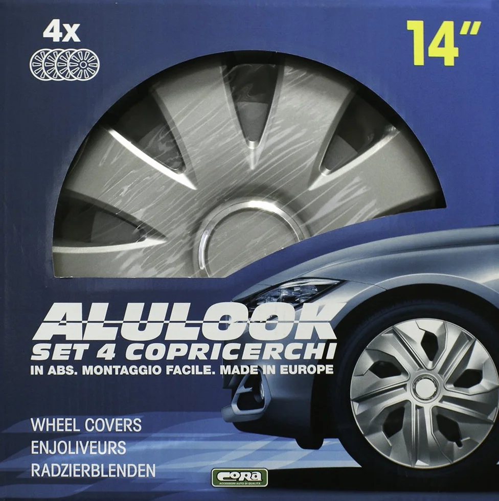 CORA 40344 Box 4 Alulook Aura Ring Copricerchi, 14"