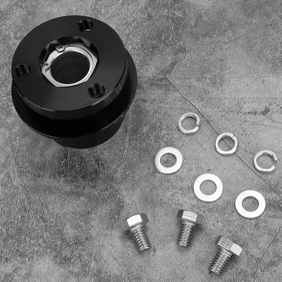 Kit Adattatore Mozzo Volante a Sgancio Rapido 360° per Chevrolet 310-101 (Nero)