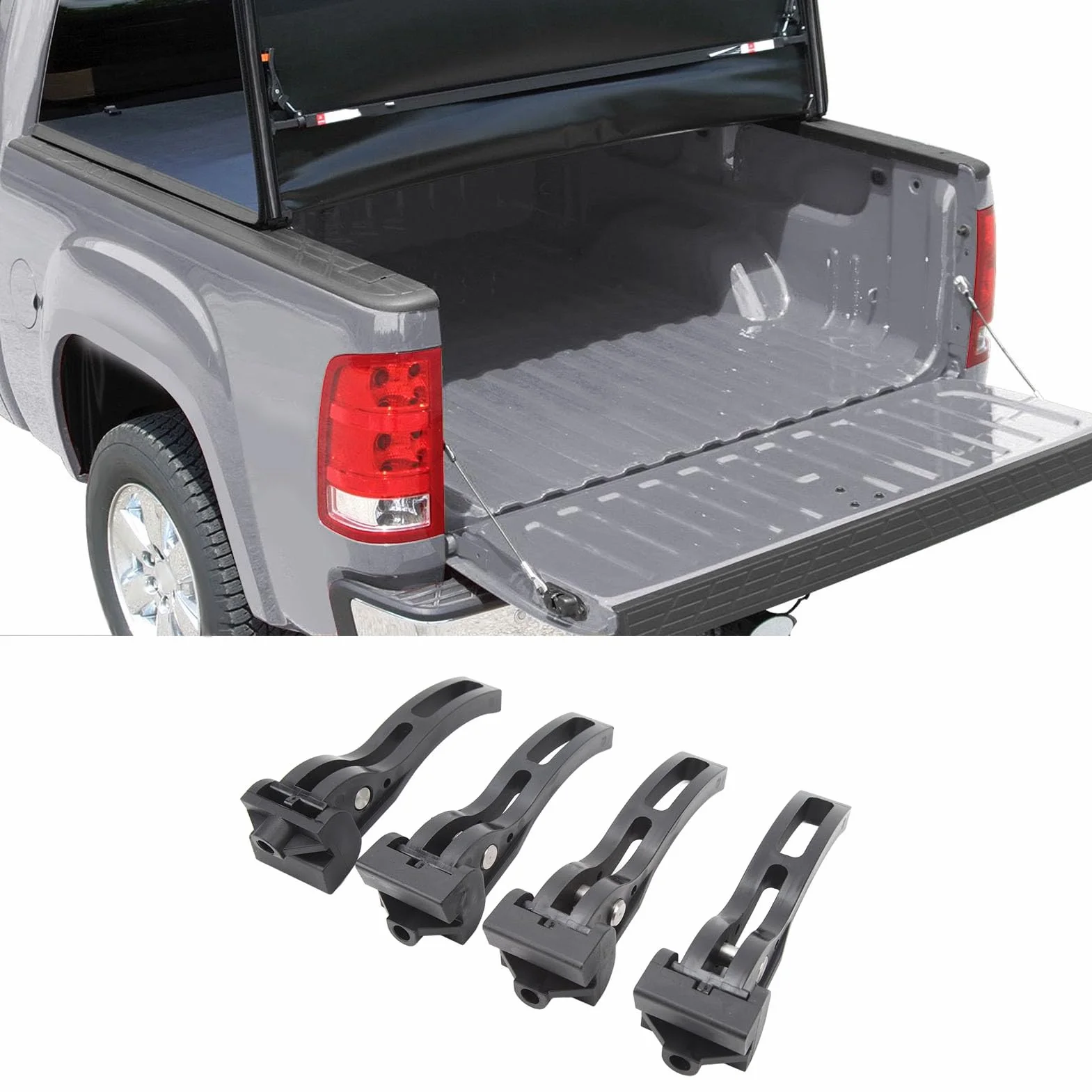 Copertura per Morsetto per Tonneau Tripliega, 4Pcs Ricambio per Tonneau Rigida Pieghevole