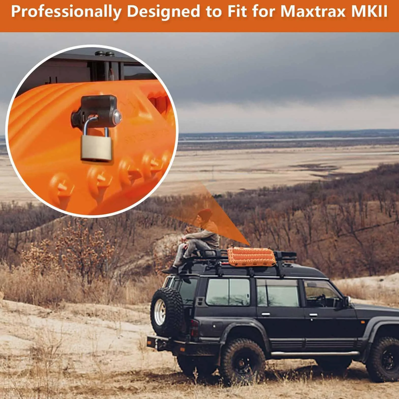 Set di Pin di Montaggio della Scheda di Recupero in Acciaio Inossidabile per Scheda MaxTrax MKII Compatibile con SUV Camion Fuoristrada