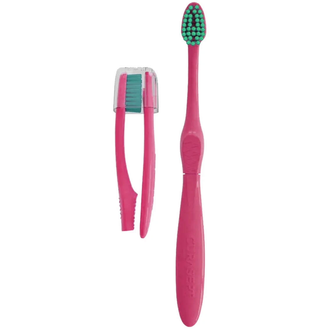 Curasept Travel Kit Oral Care con Spazzolino Softline 0.15, Dentifricio Protection Booster FrozenMint 20ml e Picks Interdentali