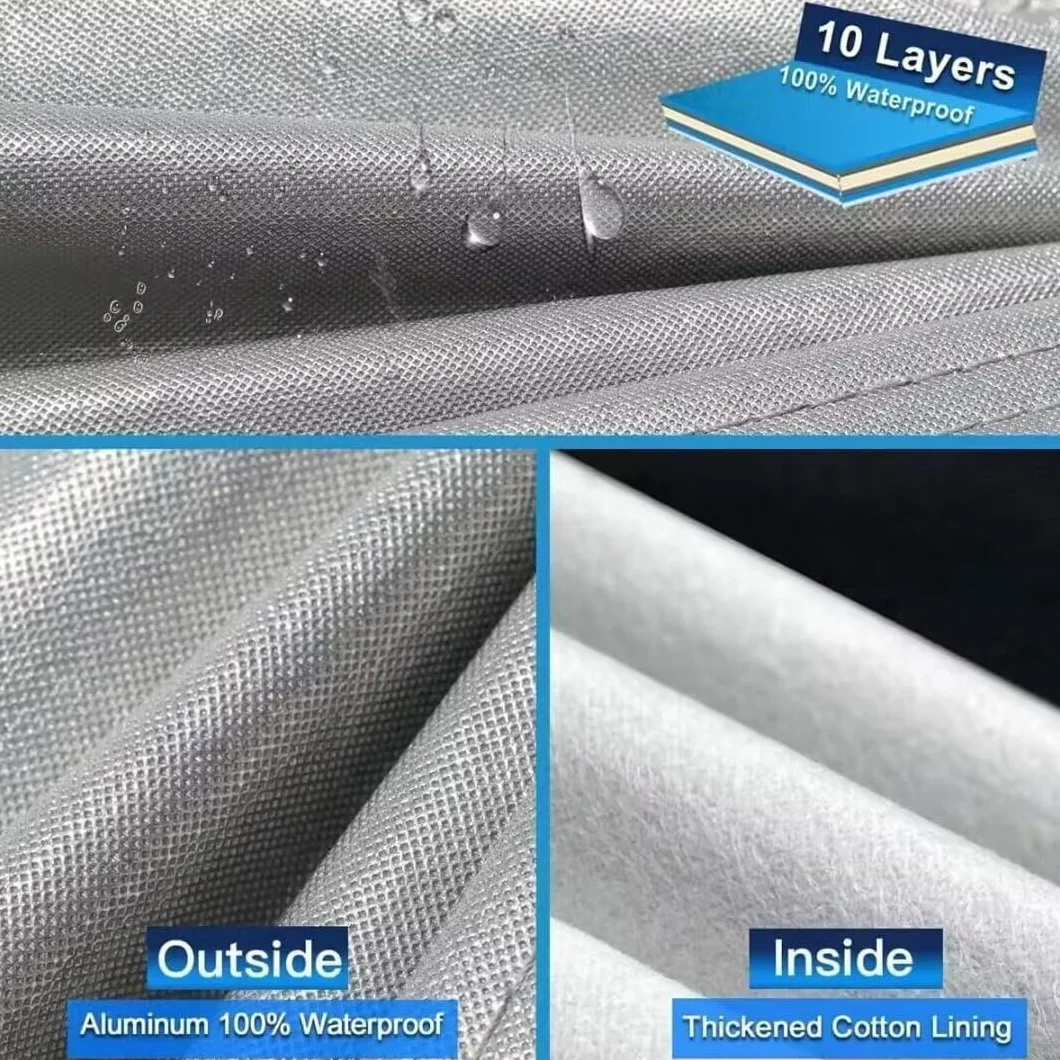 10 strati Telo Copriauto SUV per VW Tiguan/Volkswagen Tiguan Limited(2007-2025),100% copertura auto impermeabile,Telo Copri Auto per Esterno,impermeabile,protezione UV,antivento,antipolvere.