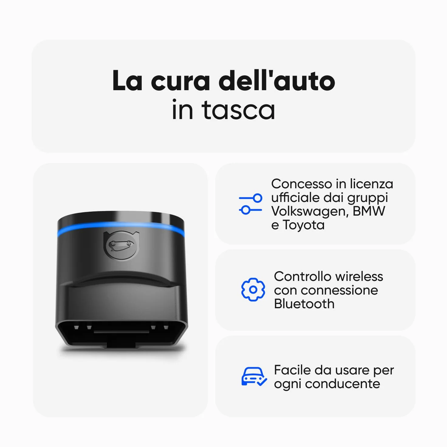 OBDeleven PRO Edition Bluetooth OBD2 Scanner Diagnostico Professionale per iOS Android