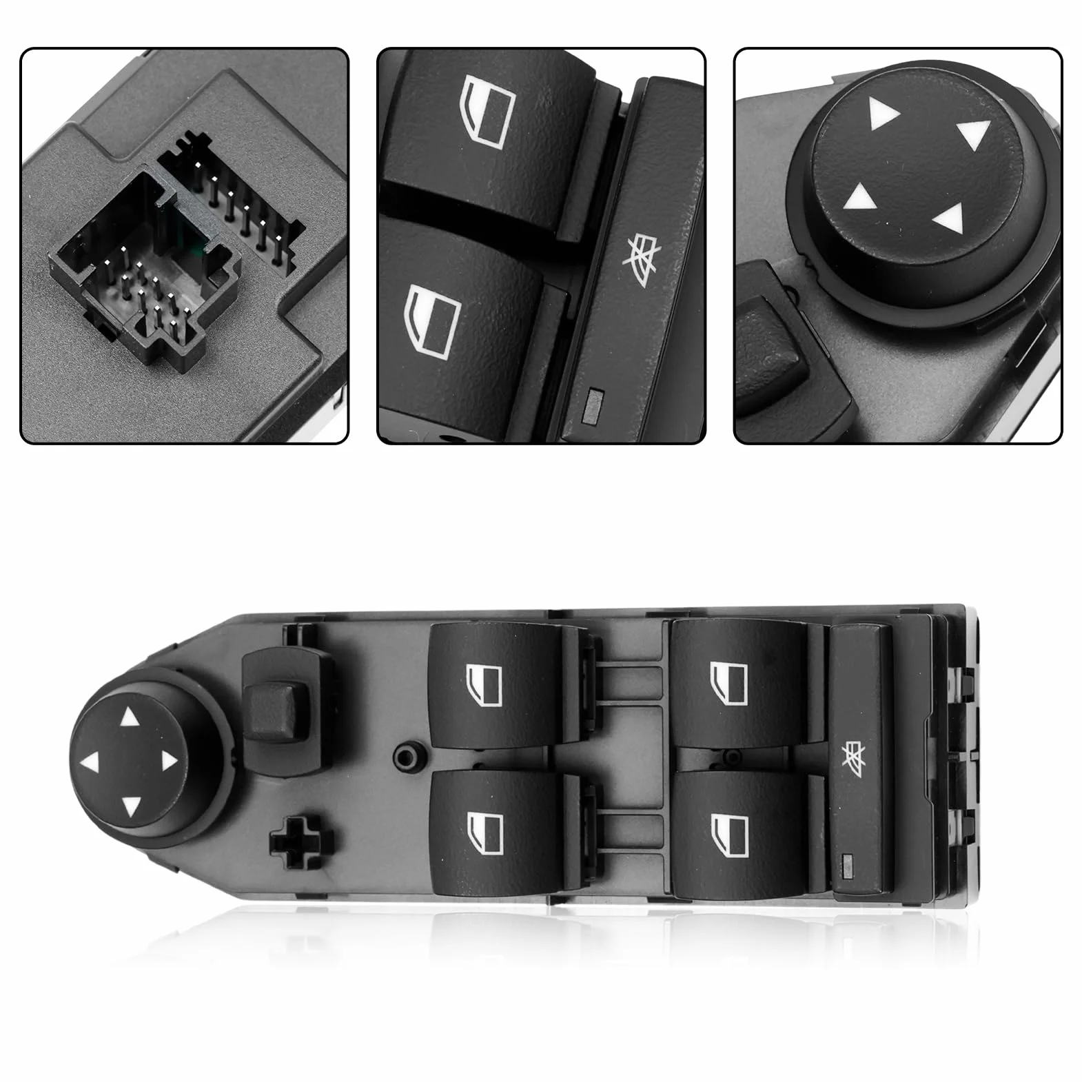 Alzacristalli Sinistro Per E83 X3 2004–2010 Interruttore Alzacristallo Elettrico 61313414352 3414352 Alzacristalli pulsantiera Interruttore Specchio Centralina Accessorio Auto
