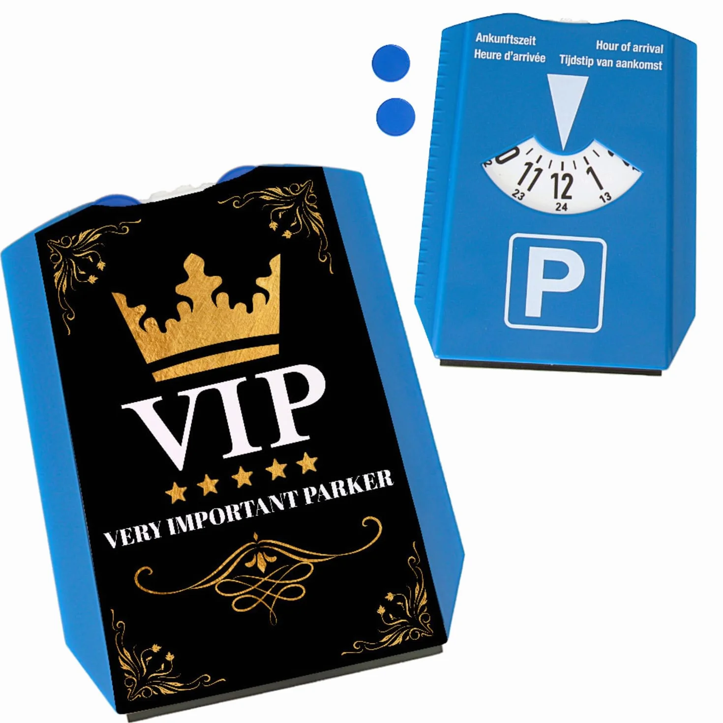 VIP Disco di parcheggio con scritta divertente 2 chips per carrello