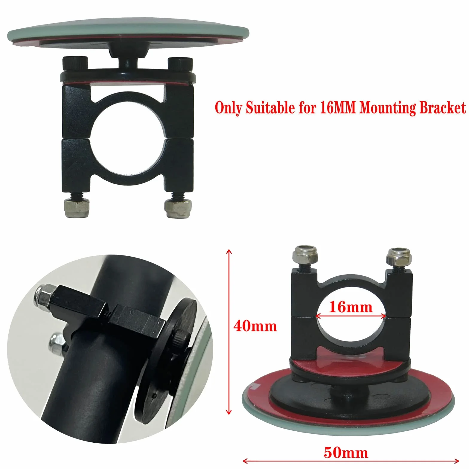 Gauge Telaio Hoop 16mm Mount per Paramotore Powered Parapendio
