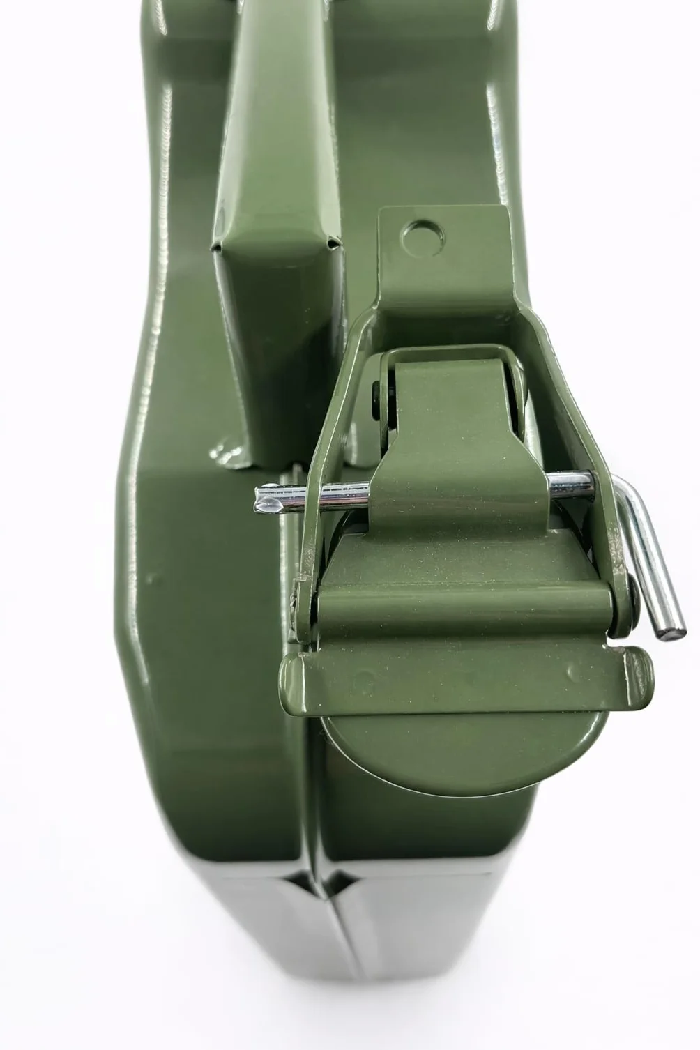 Tanica in Acciaio Verniciato Verde, Omologata per Carburante, Benzina e Gasolio, Uso Agricolo, Nautico e Campeggio (20 Litri)