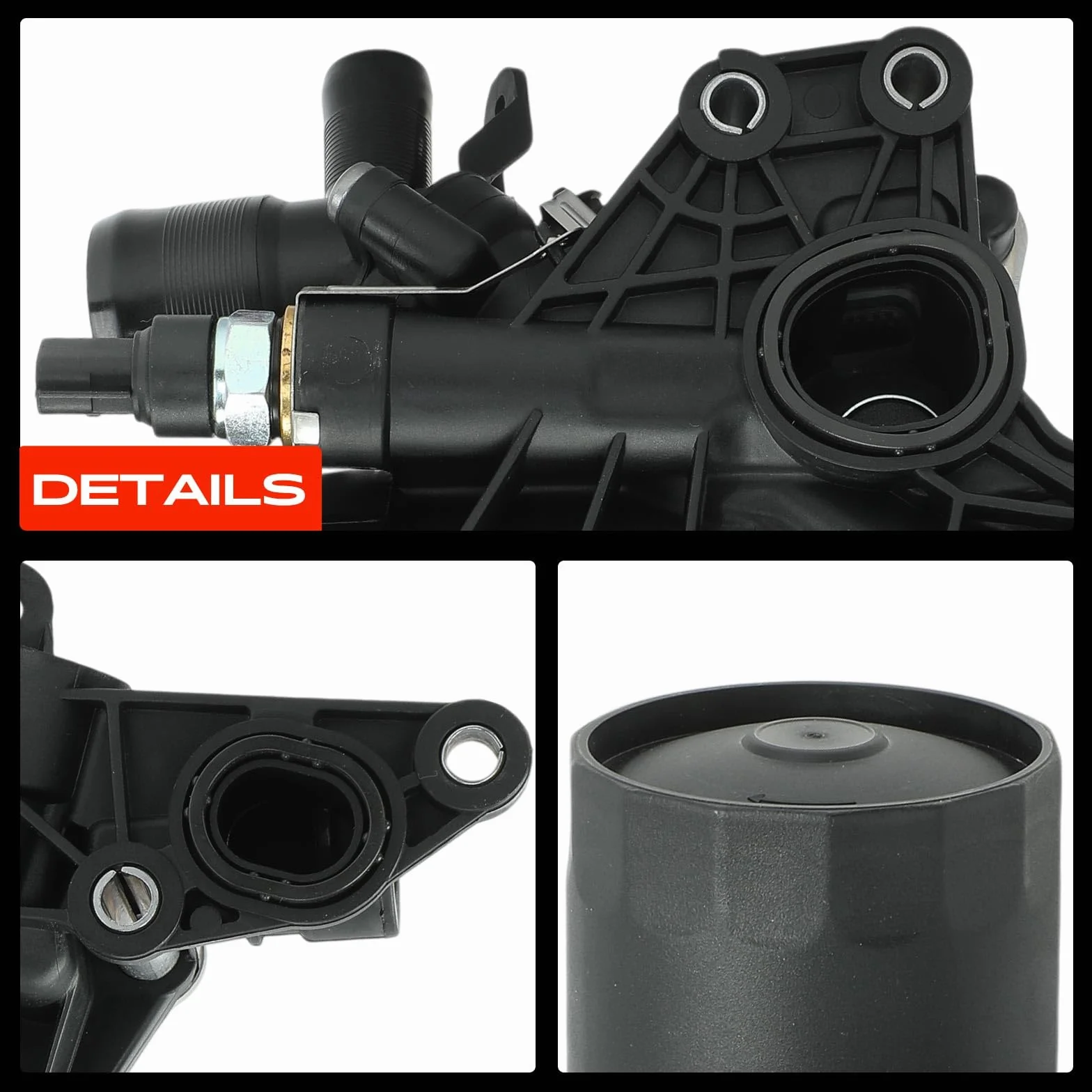 Frankberg Filtro dell'olio Radiatore dell'olio Compatibile con Qashqai II J11 1.5 dCi NV250 X61 dCi 115 95 213058627R 2130500Q0C