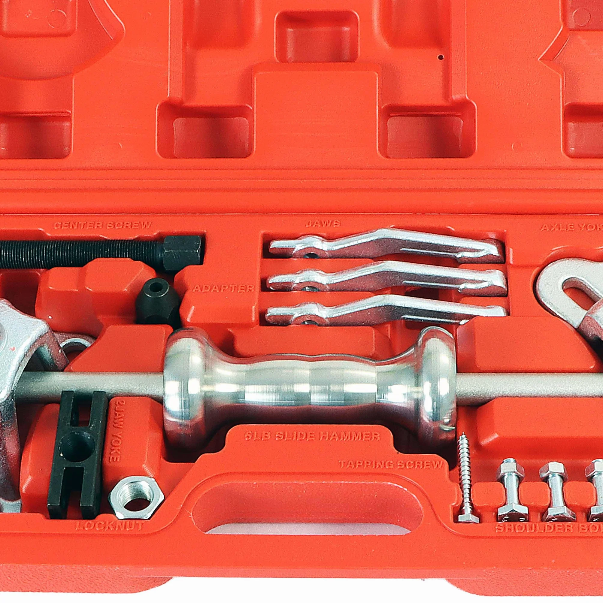 Wiltec Set estrattore per cuscinetti mozzi ruota 4 e 5 fori con martello scorrevole