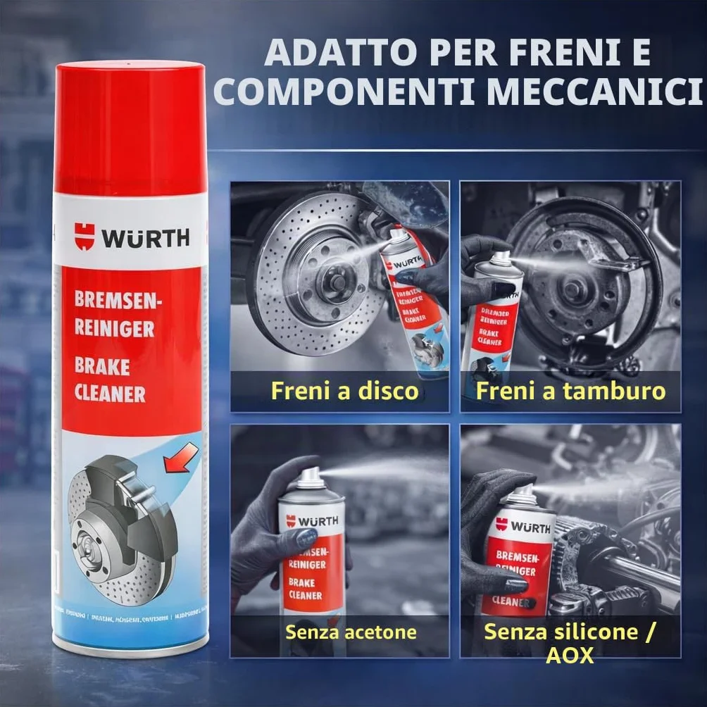 Wurth - Detergente per freni, 500 ml (12)
