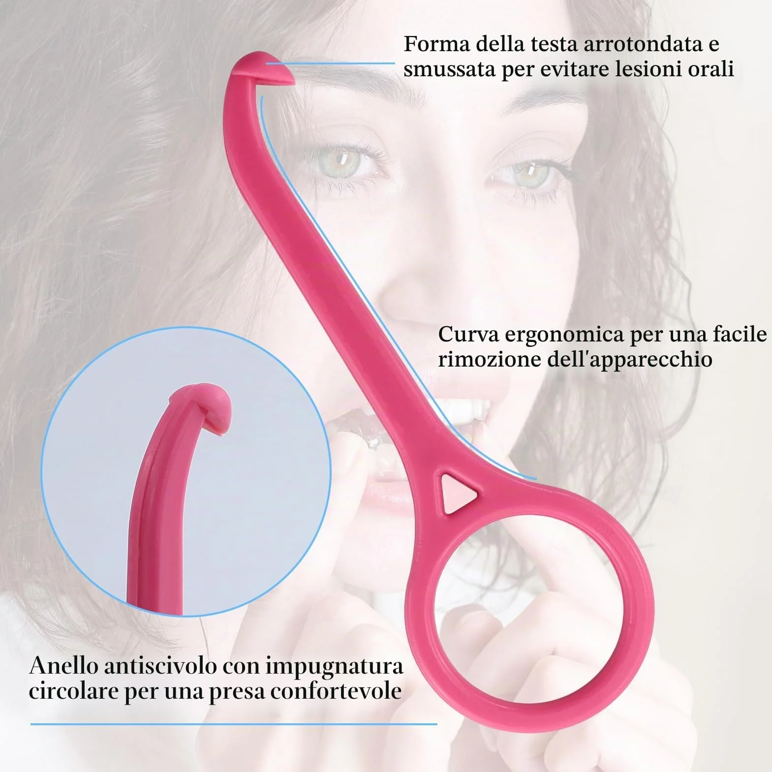 Strumenti di Rimozione Ortodontici Invisibili Allineatore Estrattore 8 Pezzi